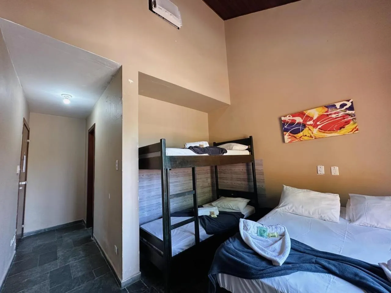 Bed in Pousada Ponta dos Corais