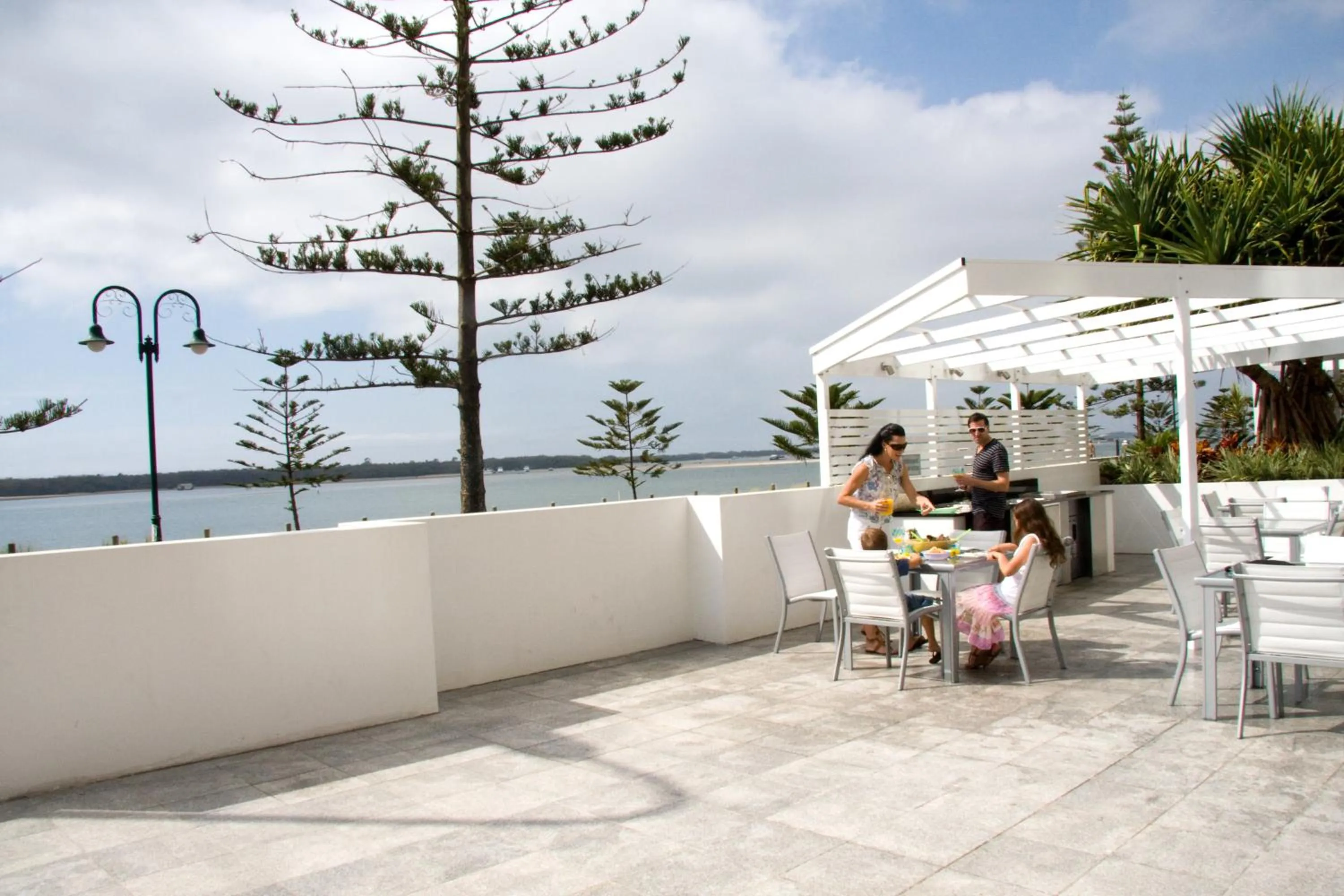 Patio in Silvershore Apartments on the Broadwater