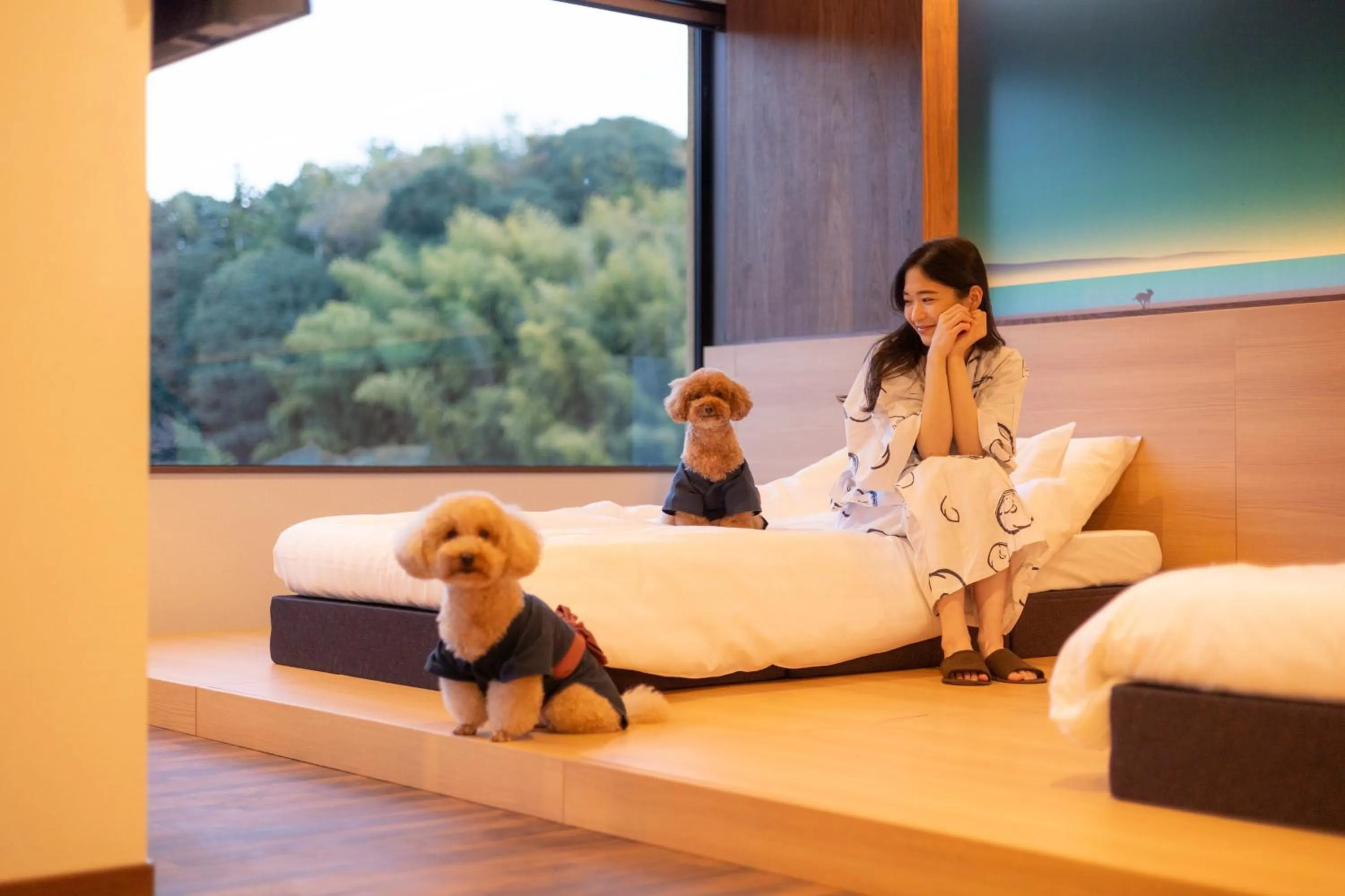 Bedroom, Bed in Komatsuya Hachinobou