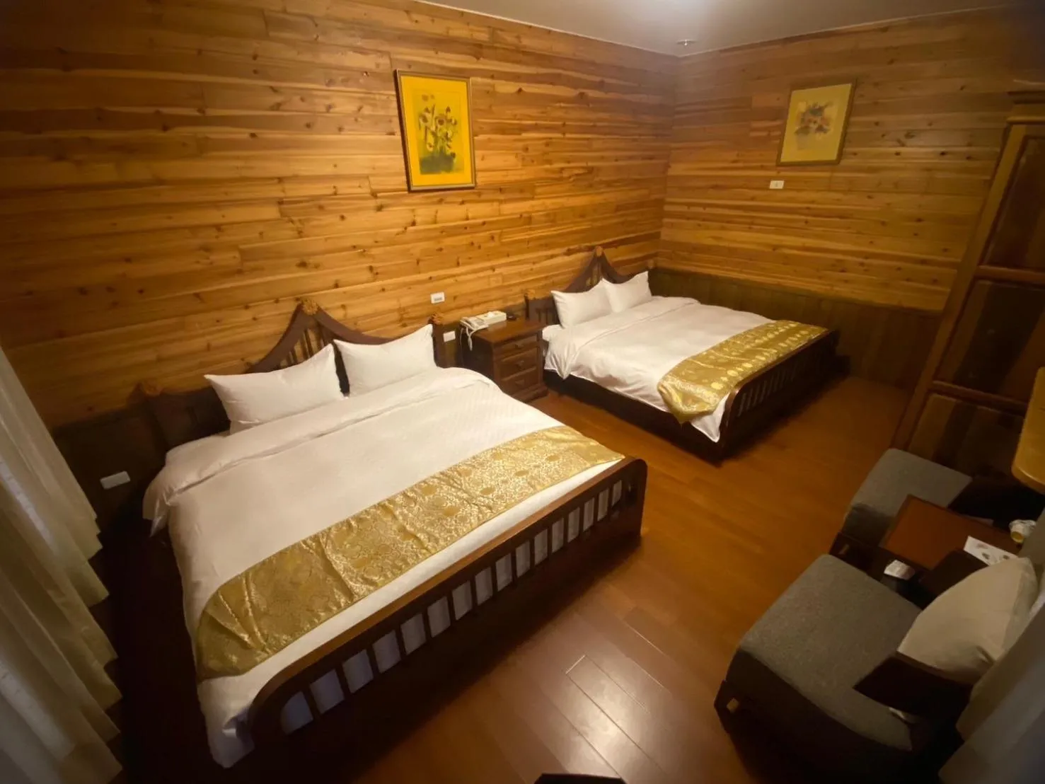 Bed in Zen and Pine Resort