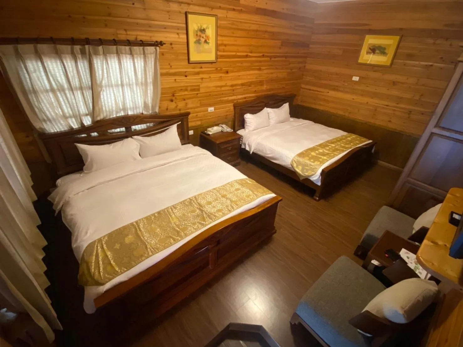Bed in Zen and Pine Resort