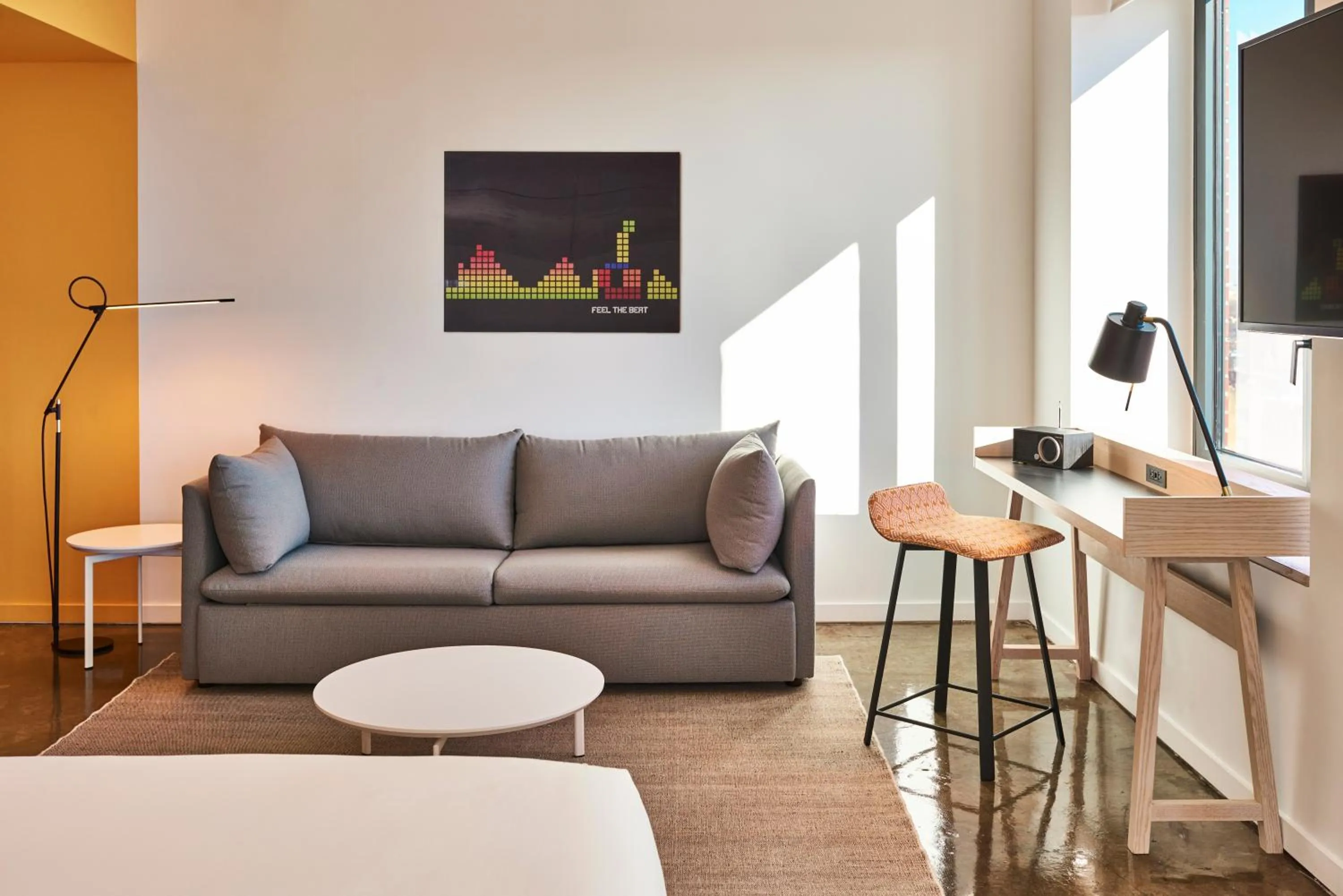 Living room in Radio Hotel