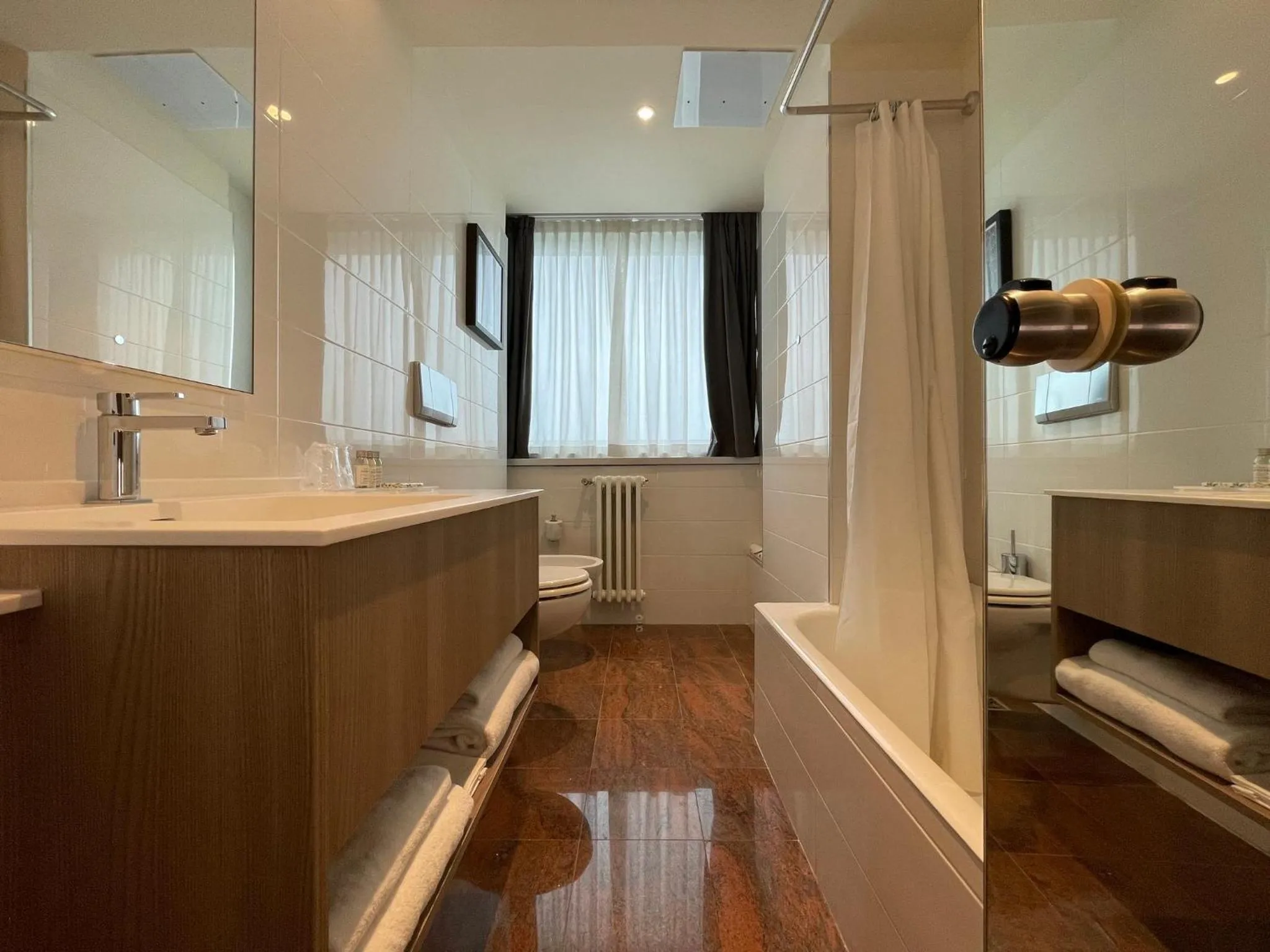 Bathroom in Crowne Plaza Milan Linate by IHG