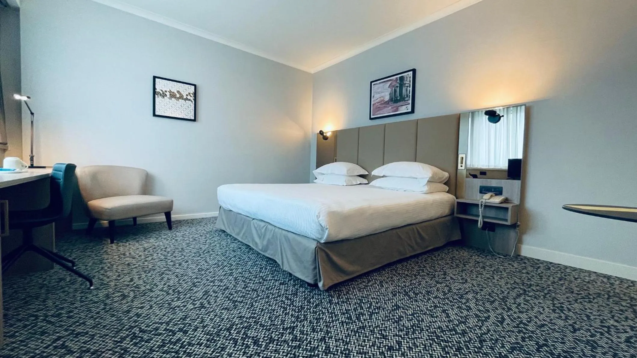 Photo of the whole room, Bed in Crowne Plaza Milan Linate by IHG