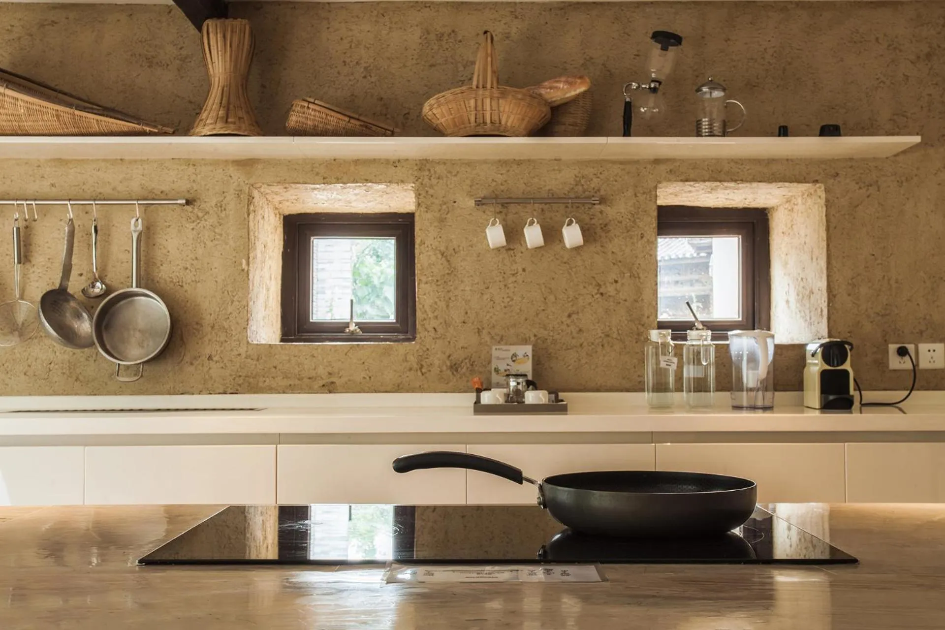 Communal kitchen in The Bivou Lijiang