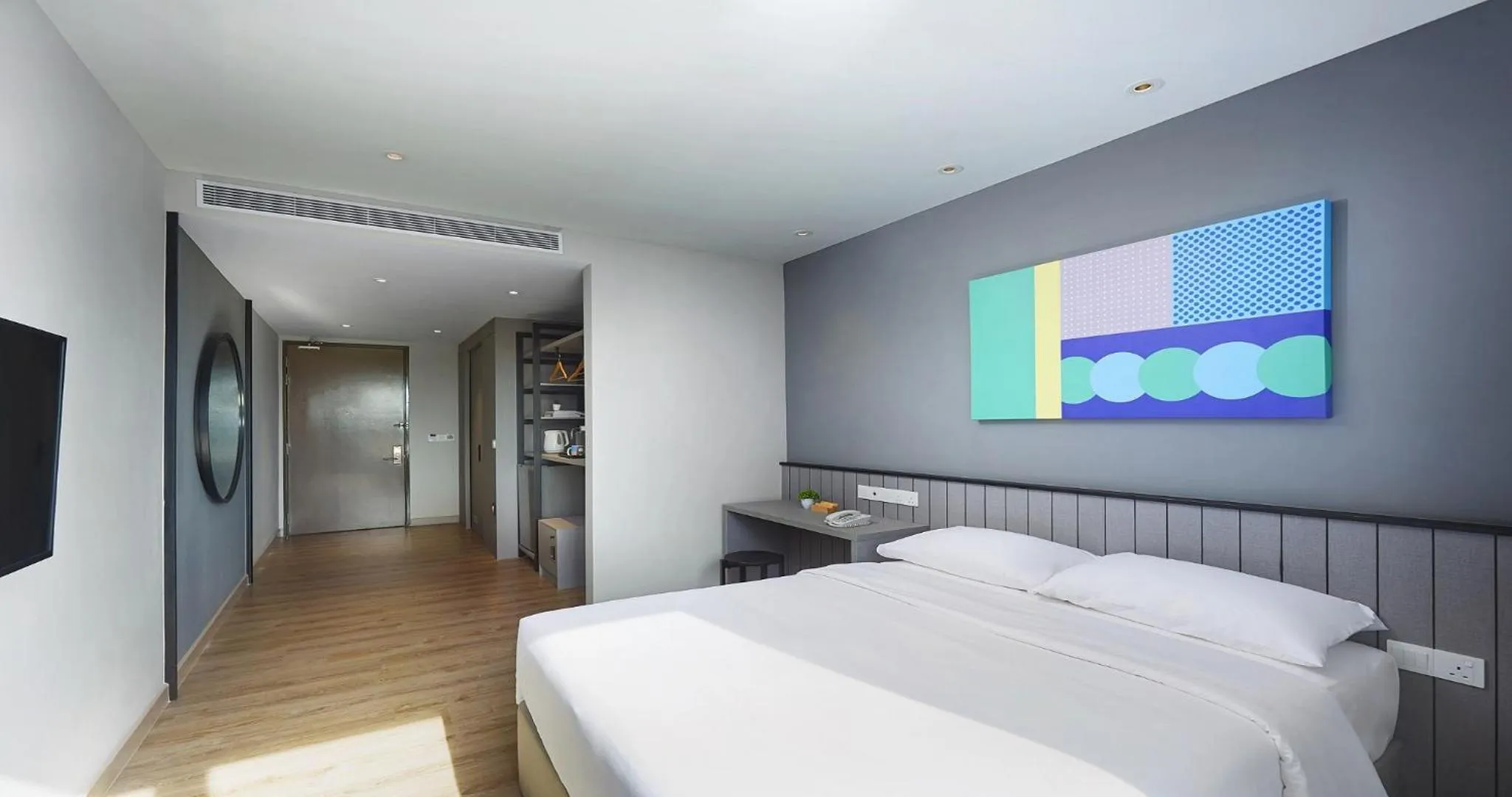 View (from property/room), Bed in Hotel Komune Living & Wellness Kuala Lumpur