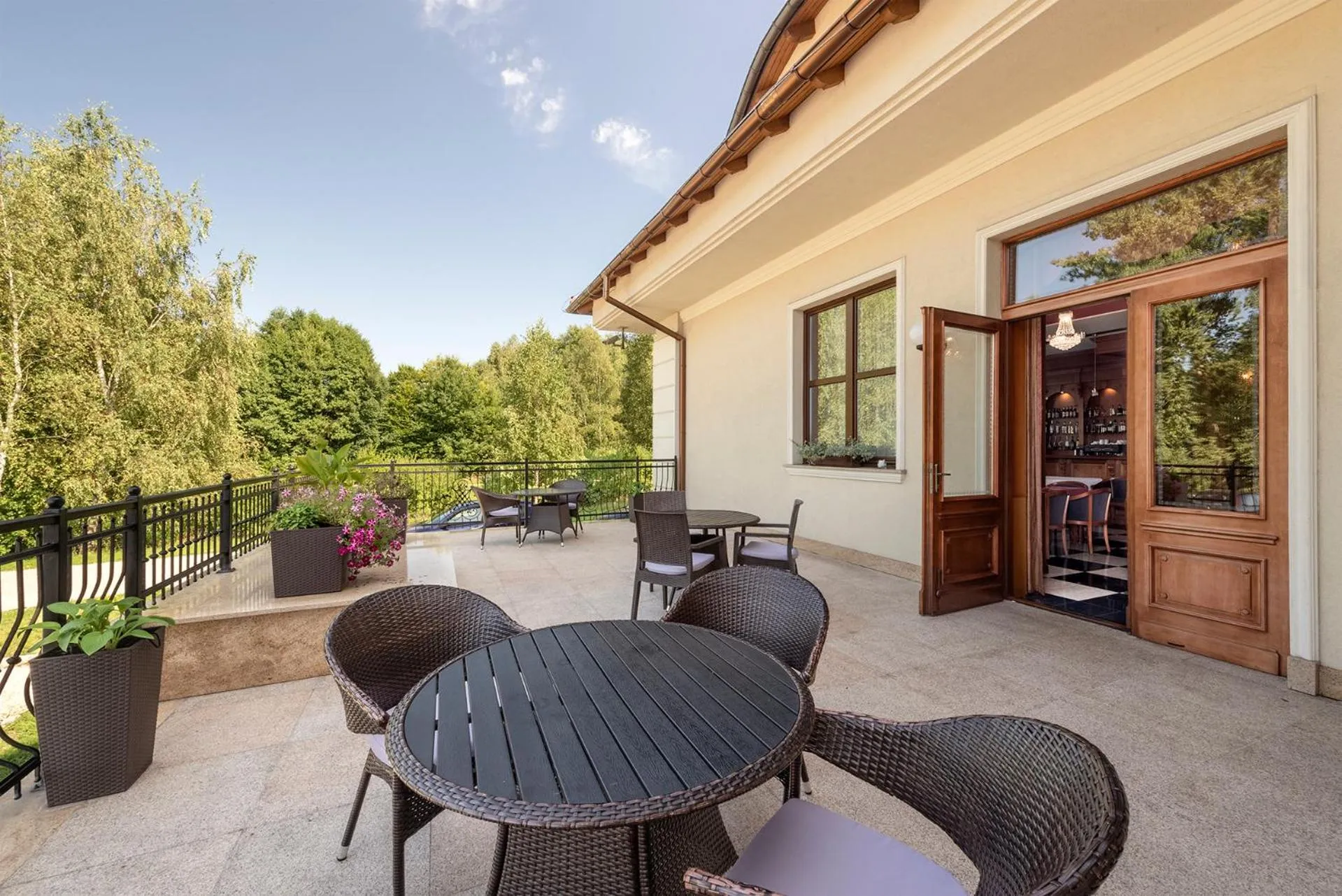 Patio in Hotel Stodółka