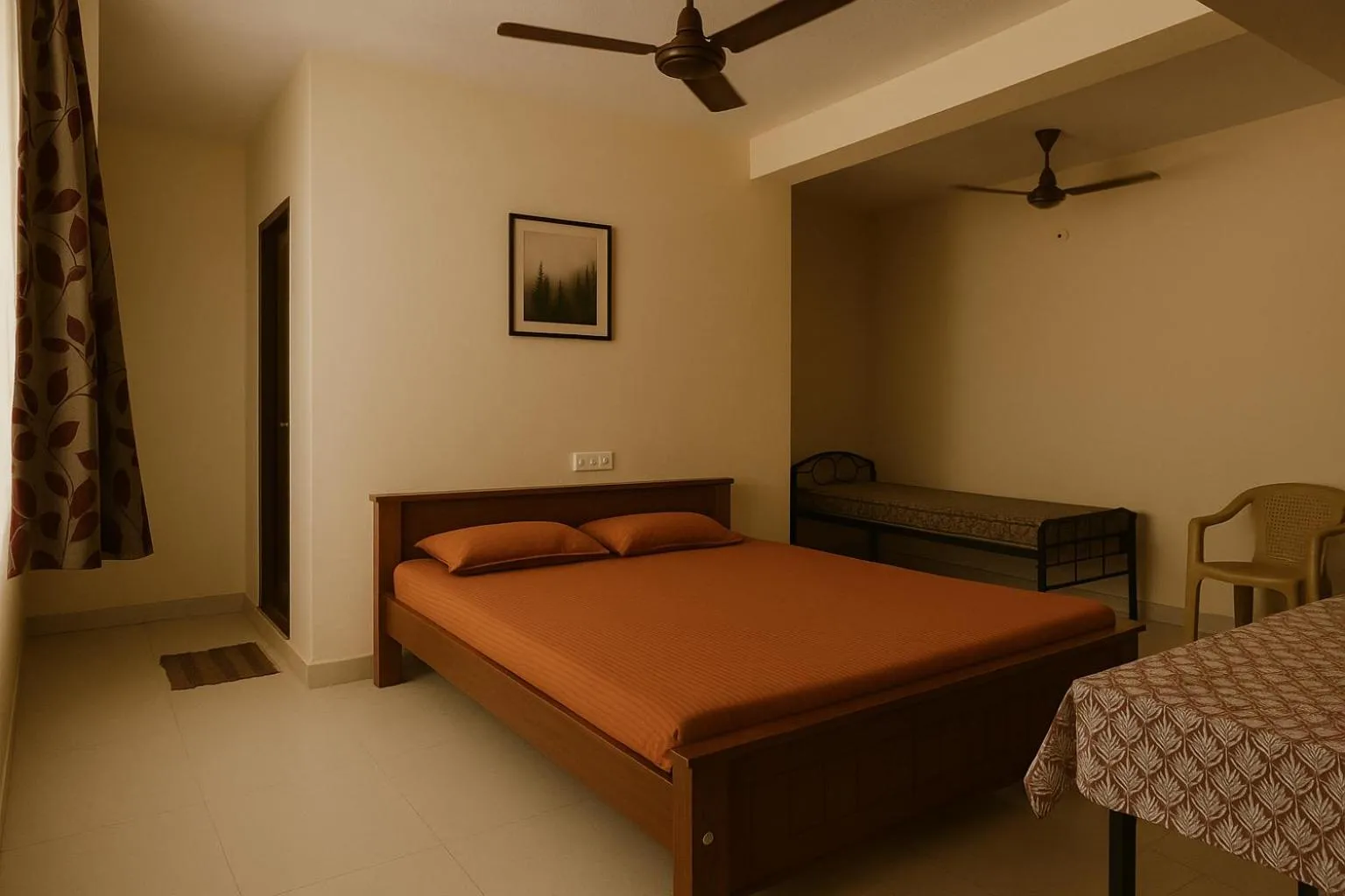 Bed in Sundaram Rooms