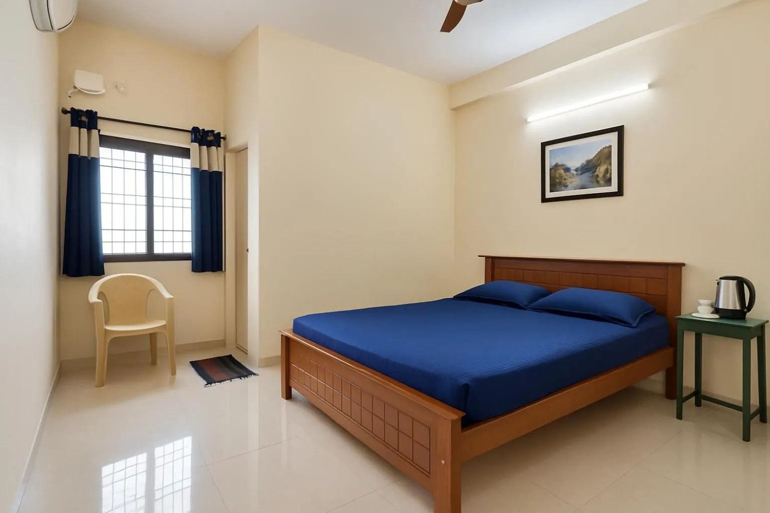 Bed in Sundaram Rooms