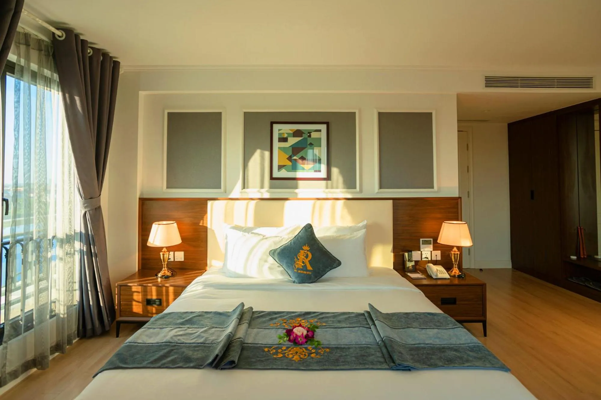 Photo of the whole room, Bed in Rex Quang Binh Hotel