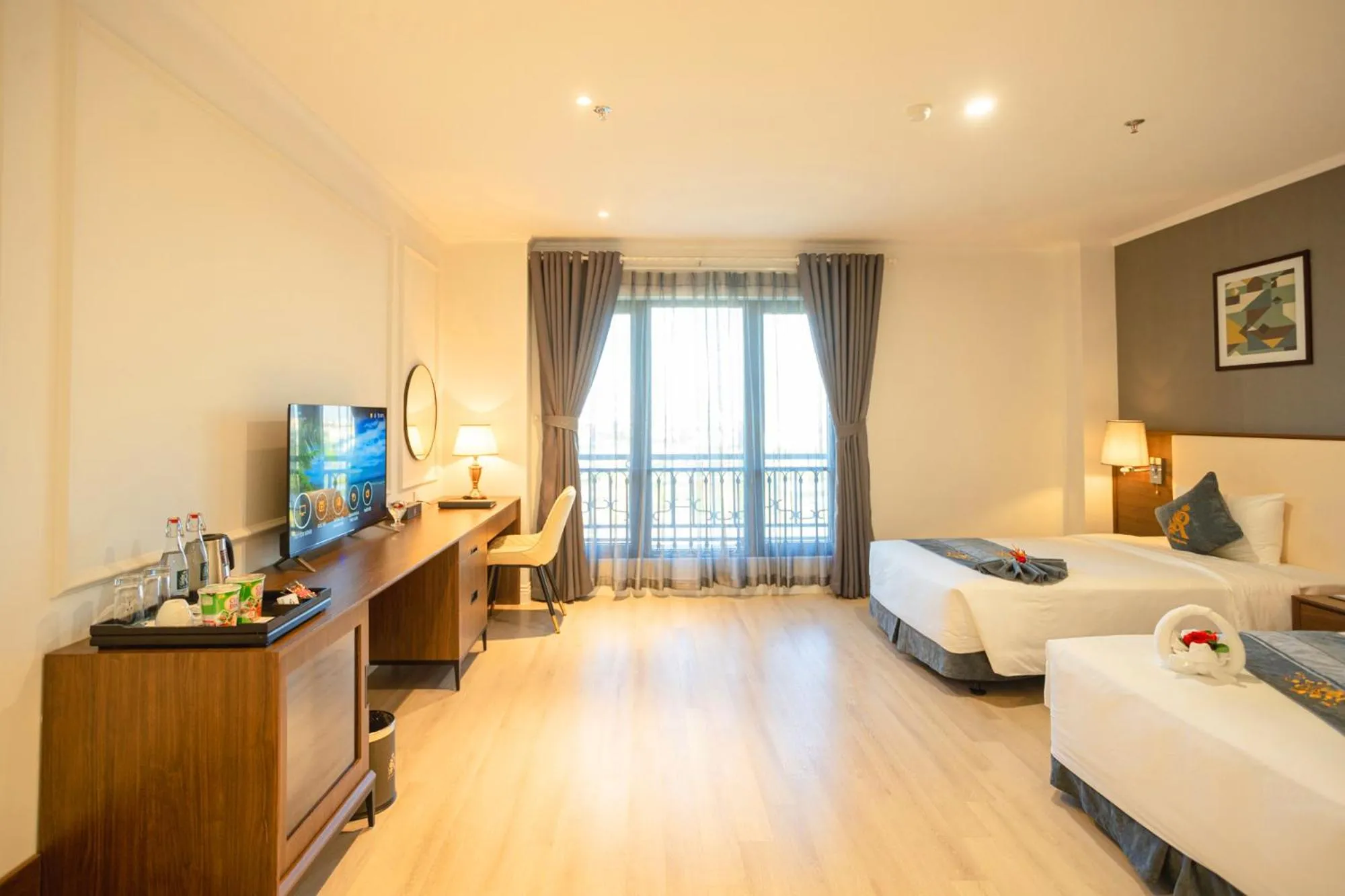 Photo of the whole room, Bed in Rex Quang Binh Hotel