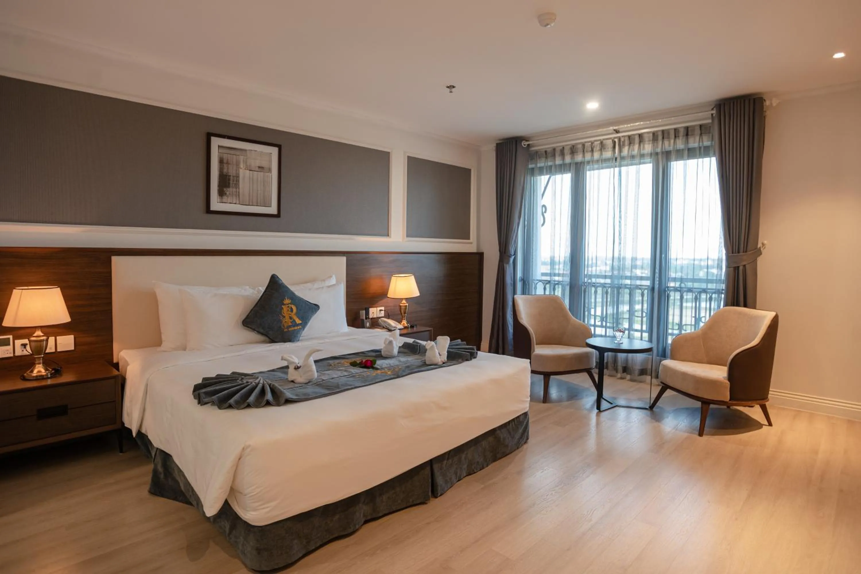 Bed in Rex Quang Binh Hotel