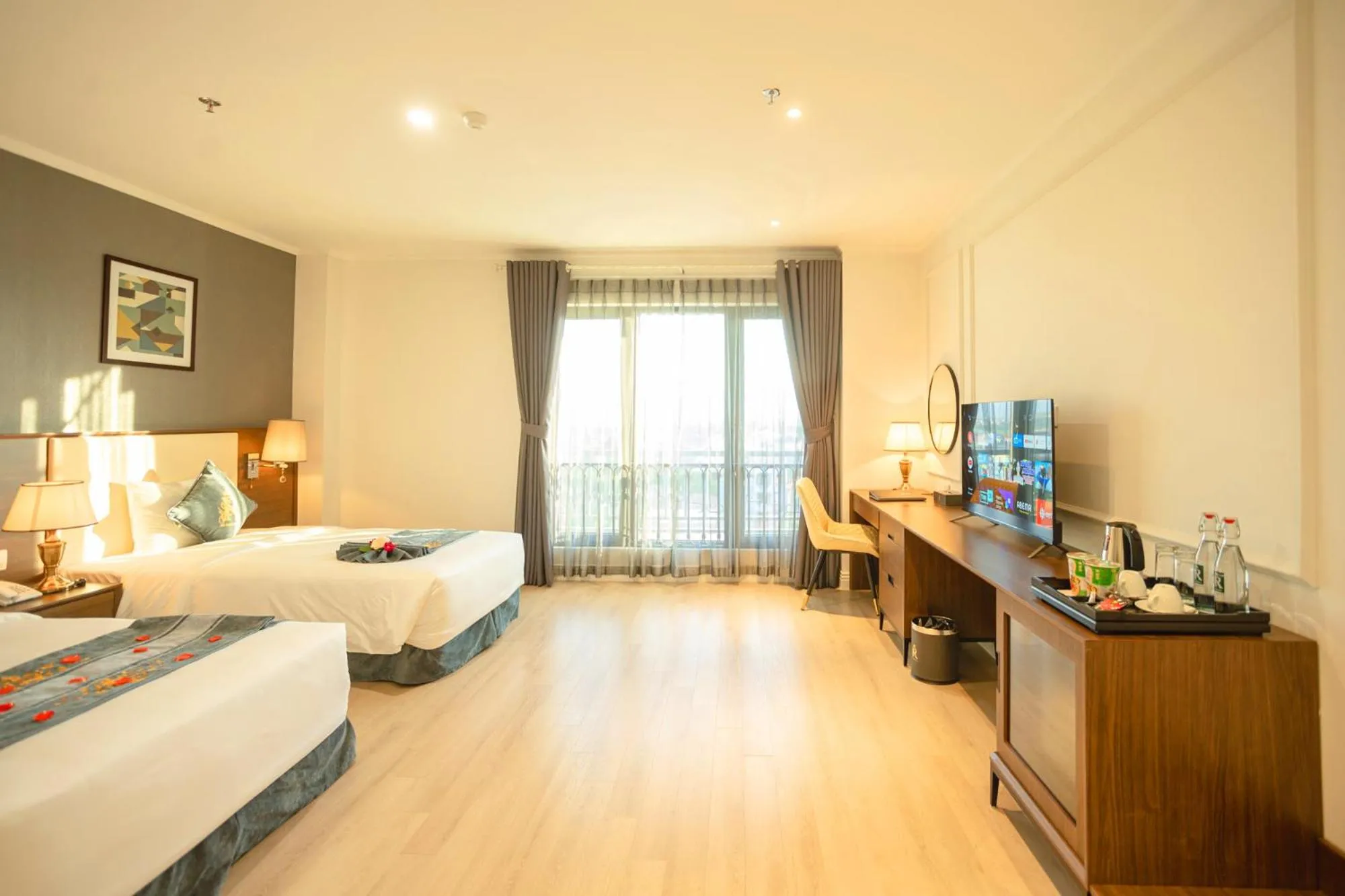 Photo of the whole room, Bed in Rex Quang Binh Hotel