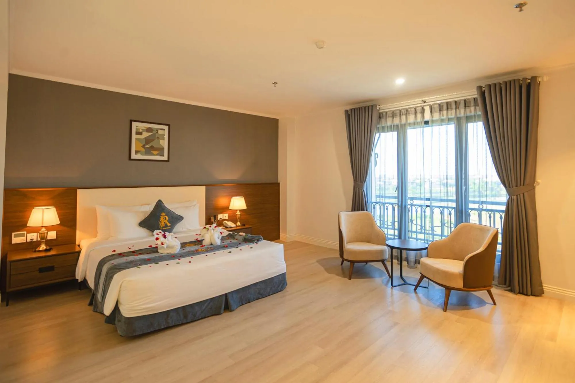 Bed in Rex Quang Binh Hotel