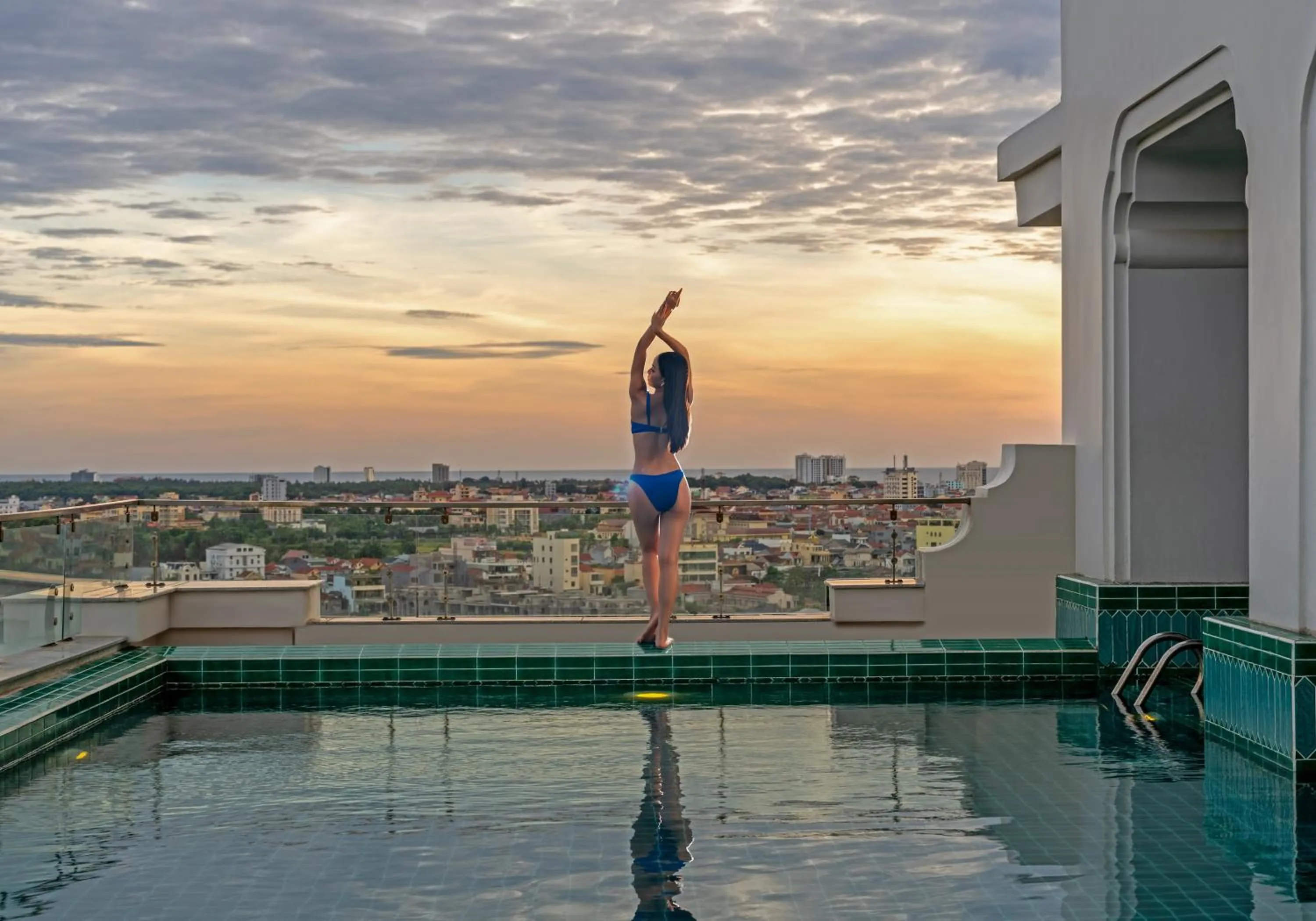 Pool view in Rex Quang Binh Hotel
