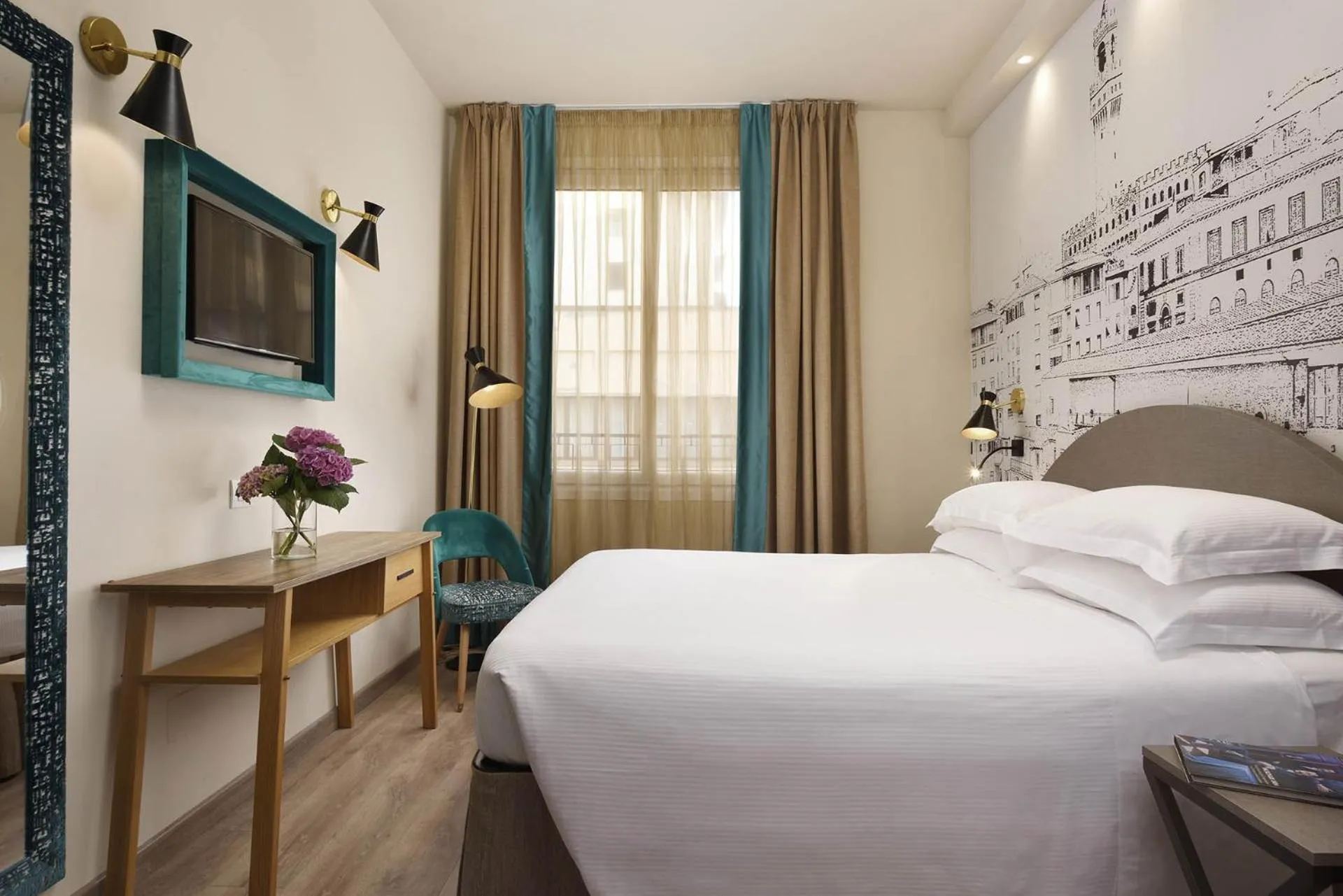 Bed in FH55 Grand Hotel Mediterraneo