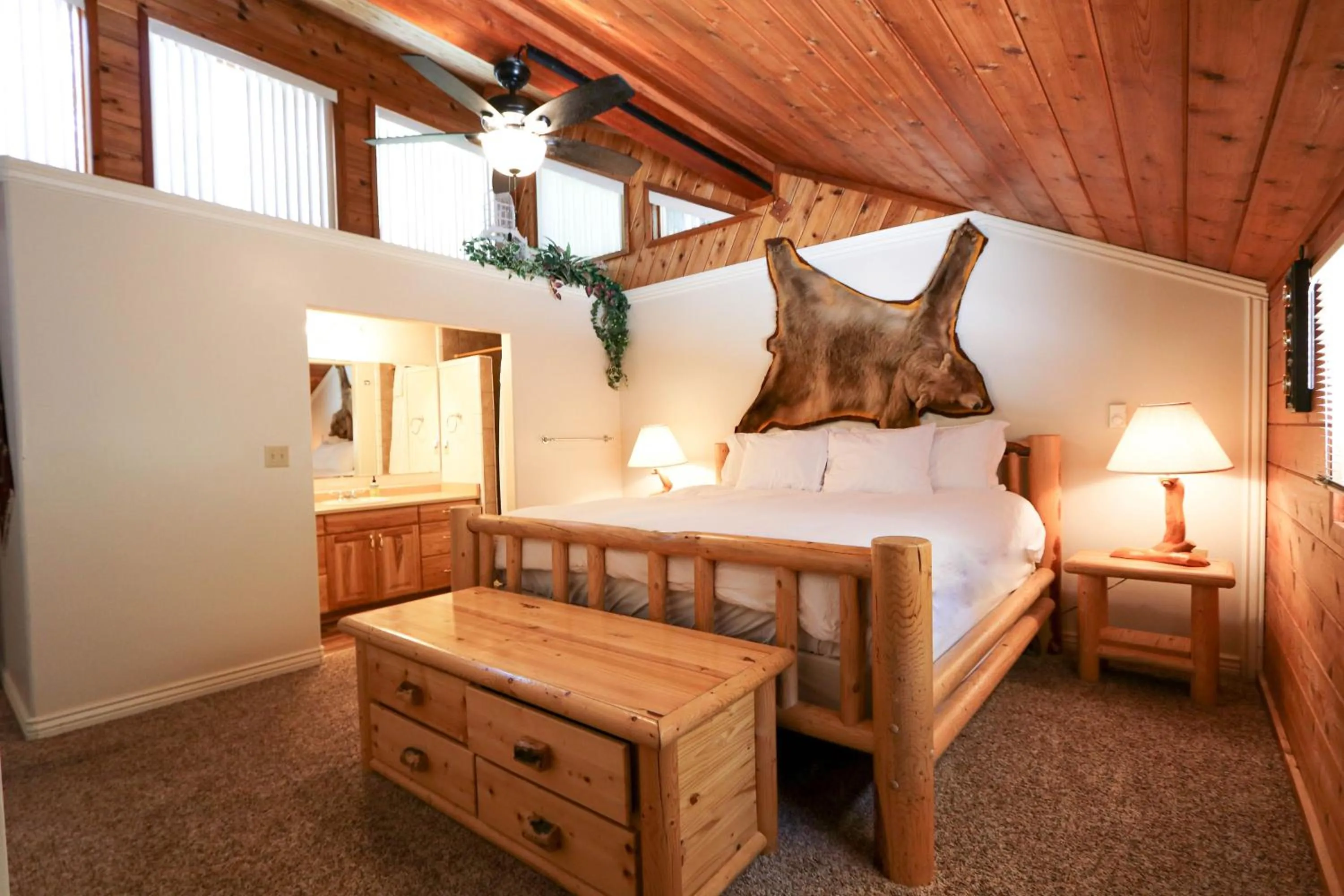 Bed in South Fork Cabin