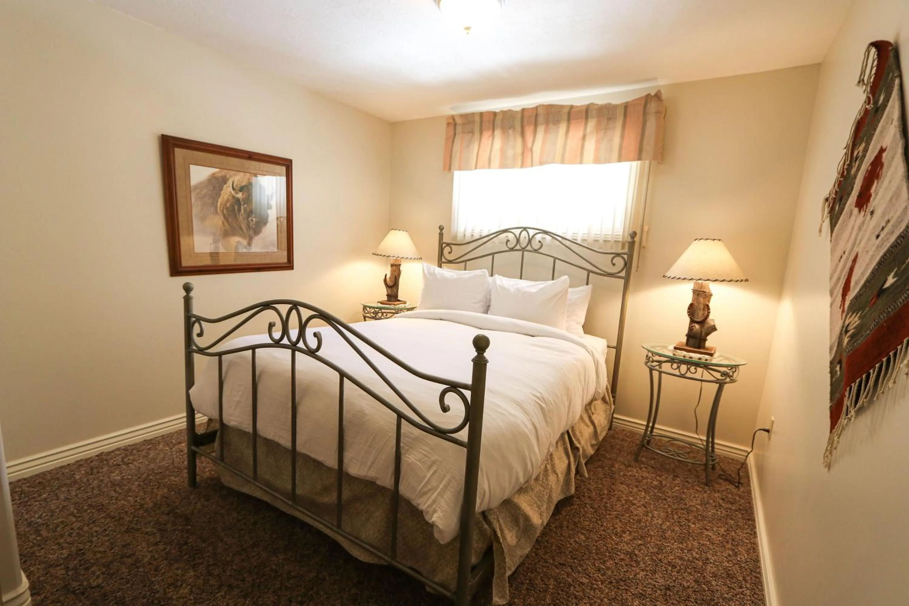 Bed in South Fork Cabin