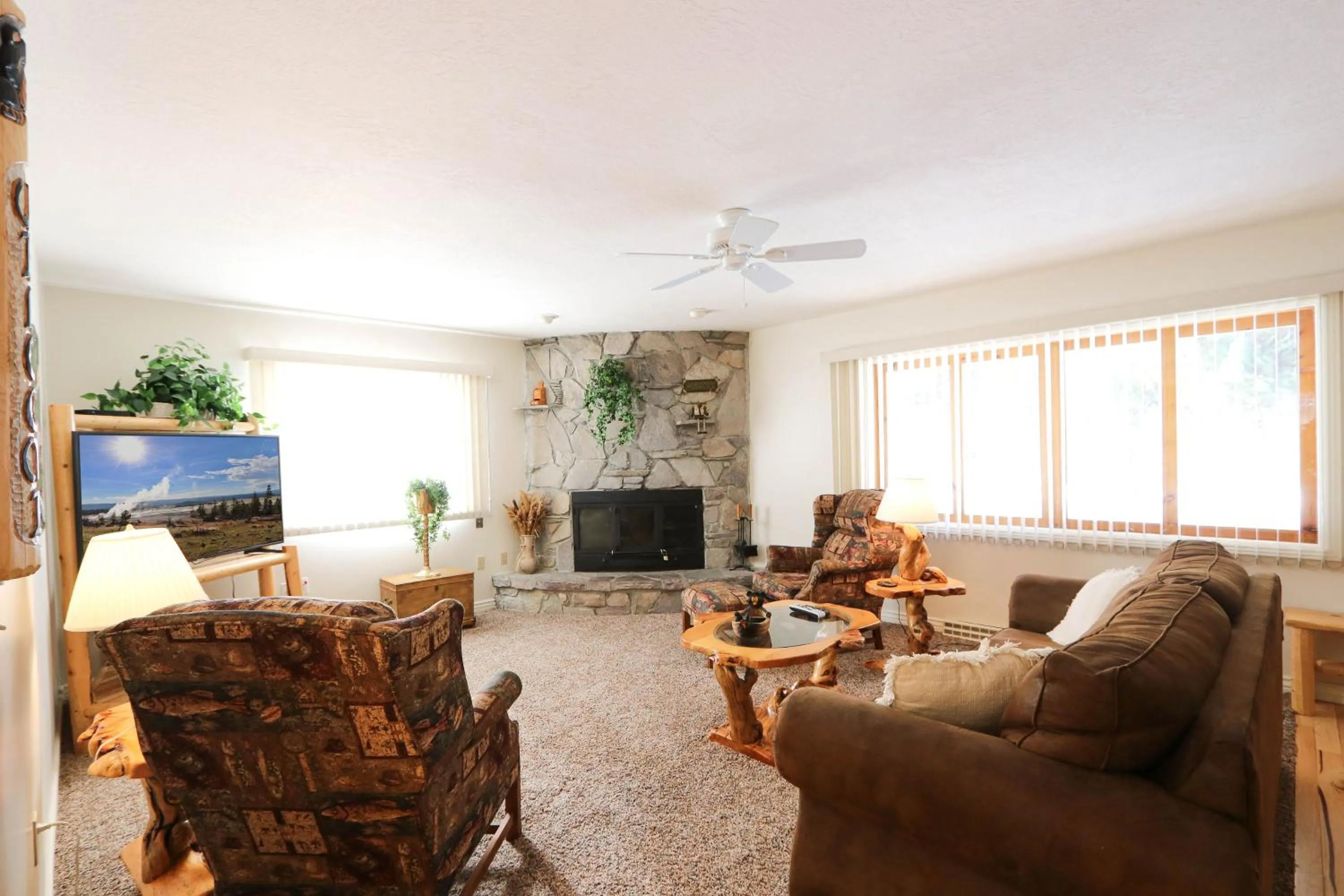 TV and multimedia in South Fork Cabin