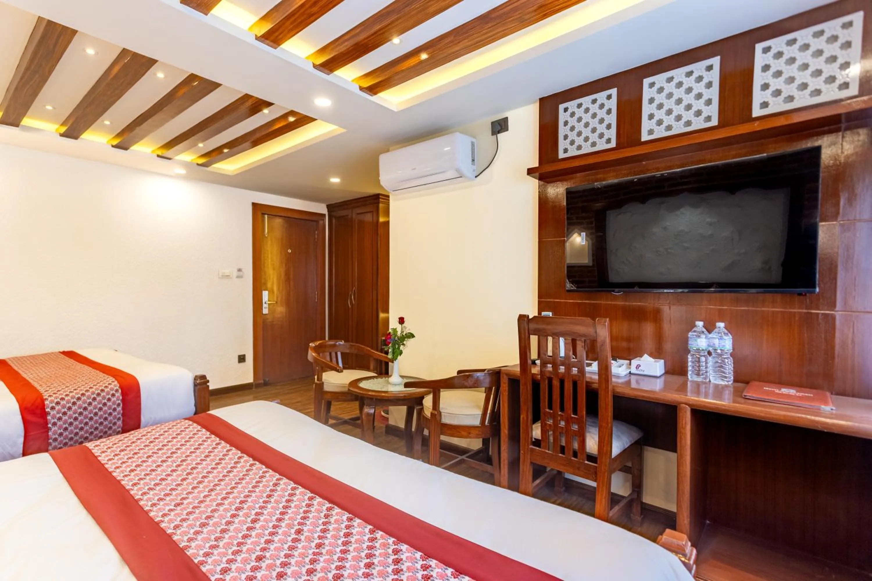 Bed in Amarawati Boutique Hotel