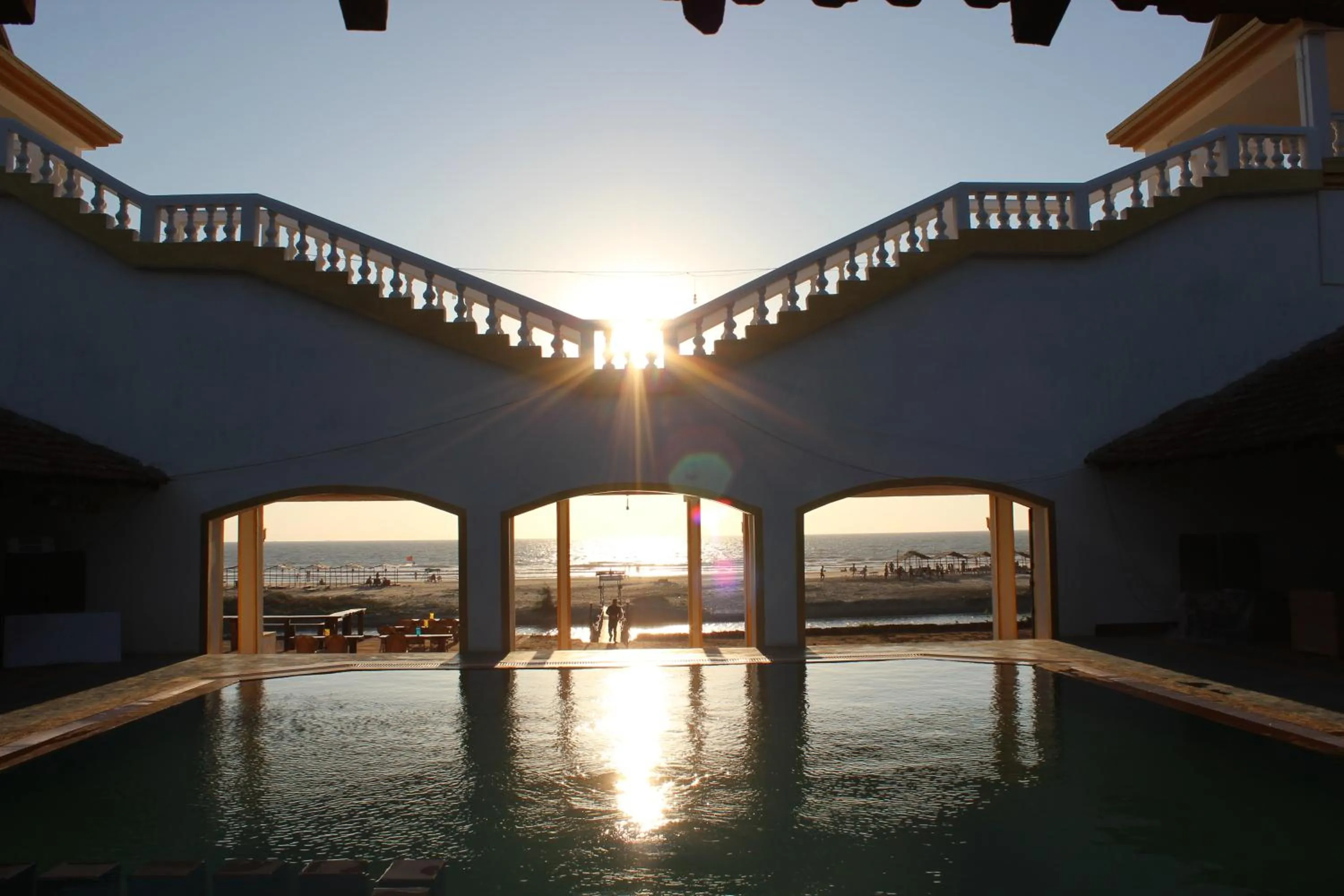 Pool view in Beach Street Eco Resort - Mandrem