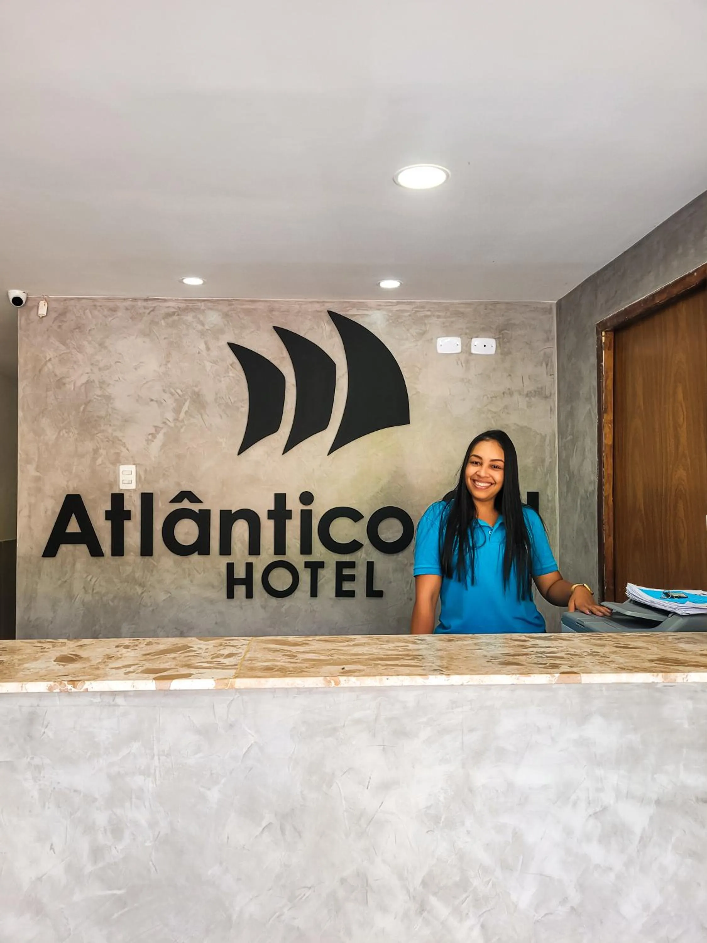 Lobby or reception in Atlântico Sul Hotel
