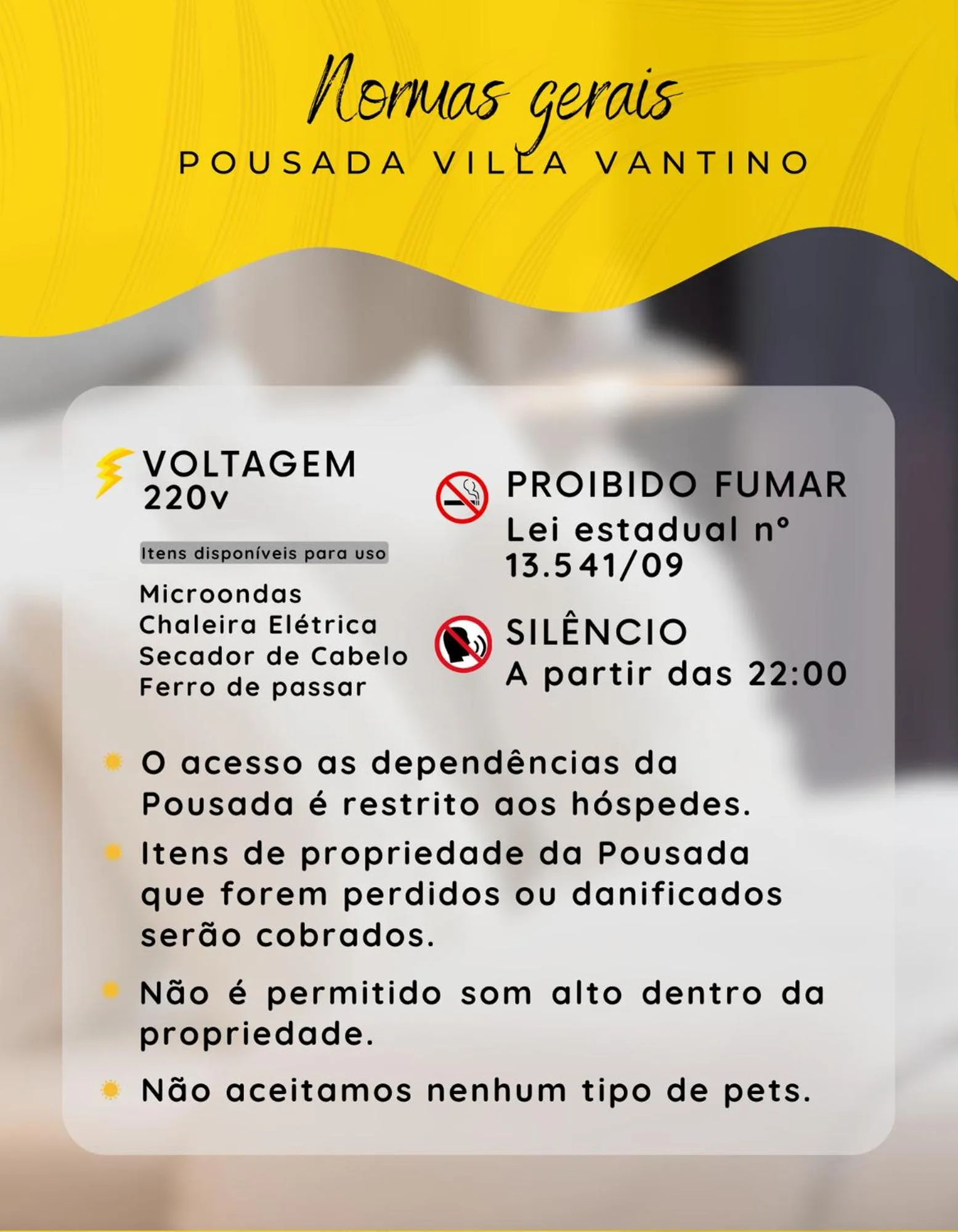 Text overlay in Pousada Villa Vantino