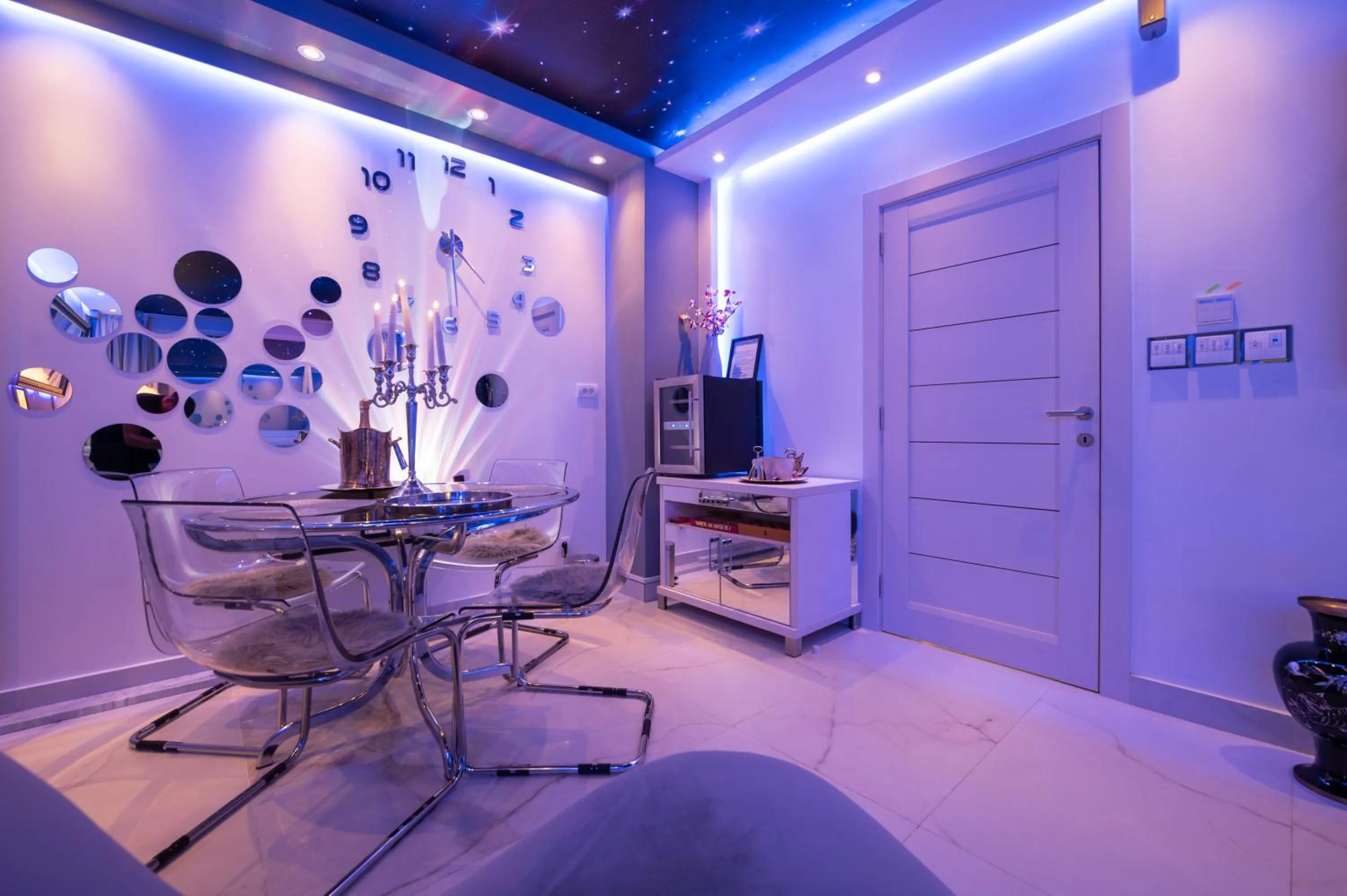 Seating area in Aurora Lux Spa Smart apartments