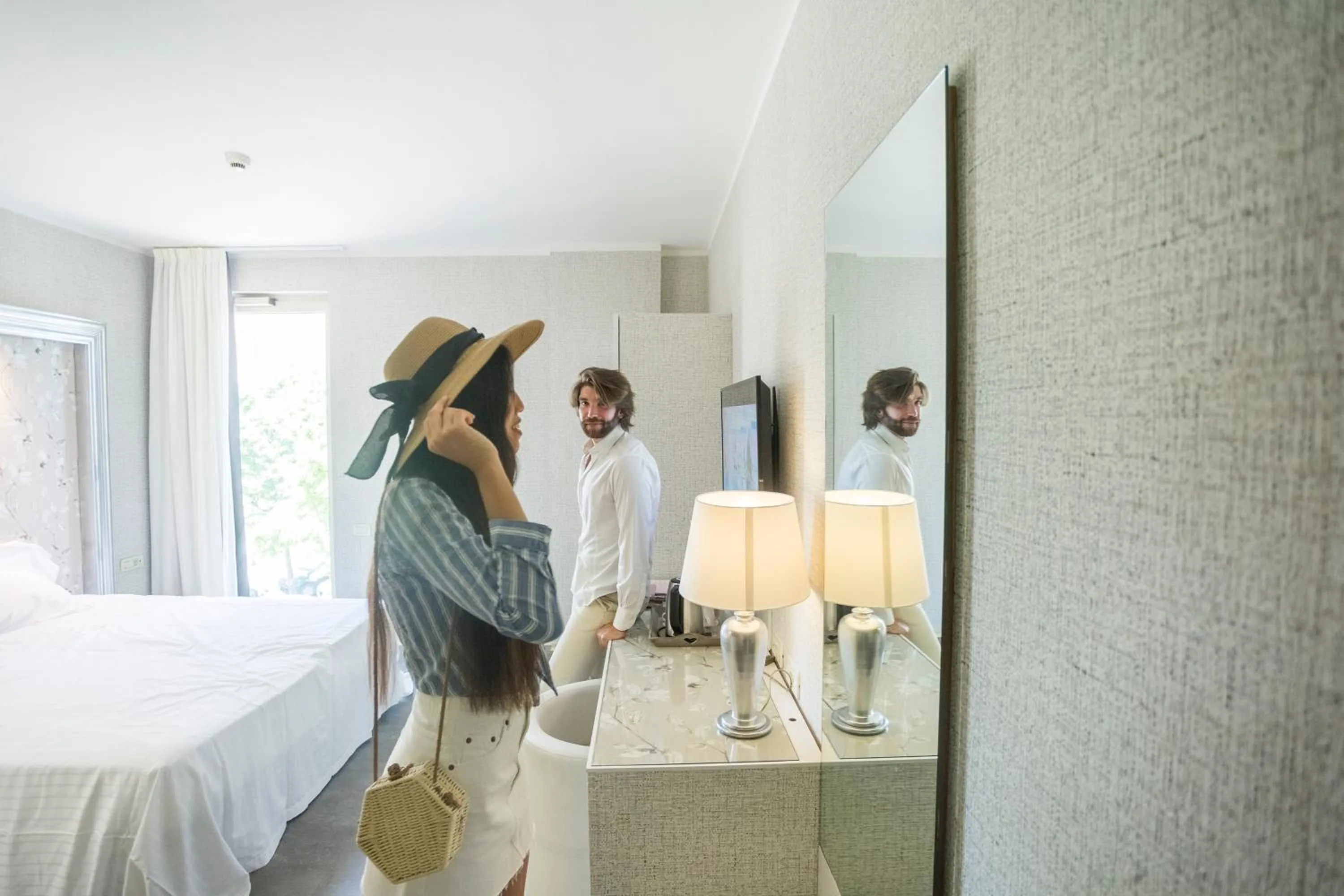 Bed in Hotel Repubblica Marinara