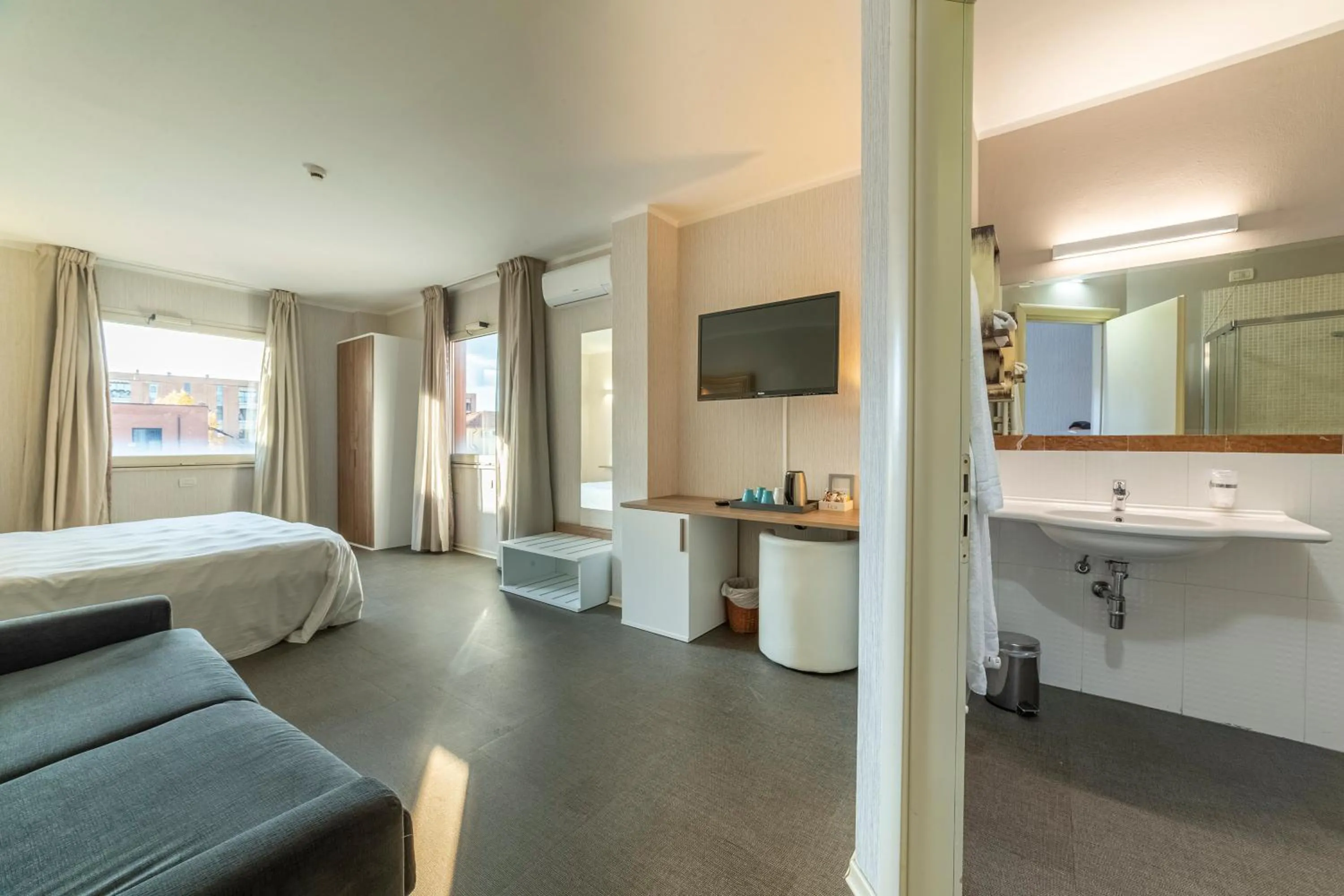 Bed in Hotel Repubblica Marinara