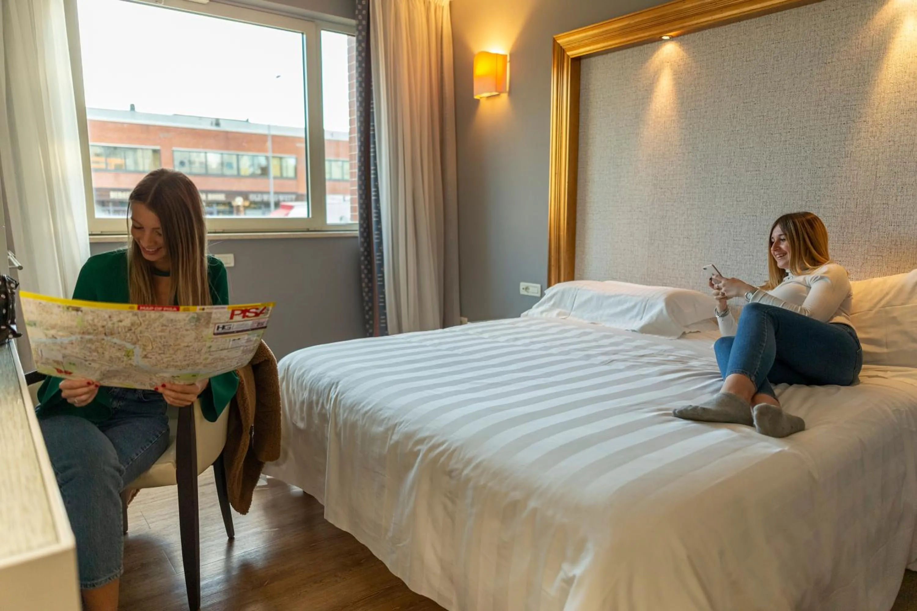 Bed in Hotel Repubblica Marinara