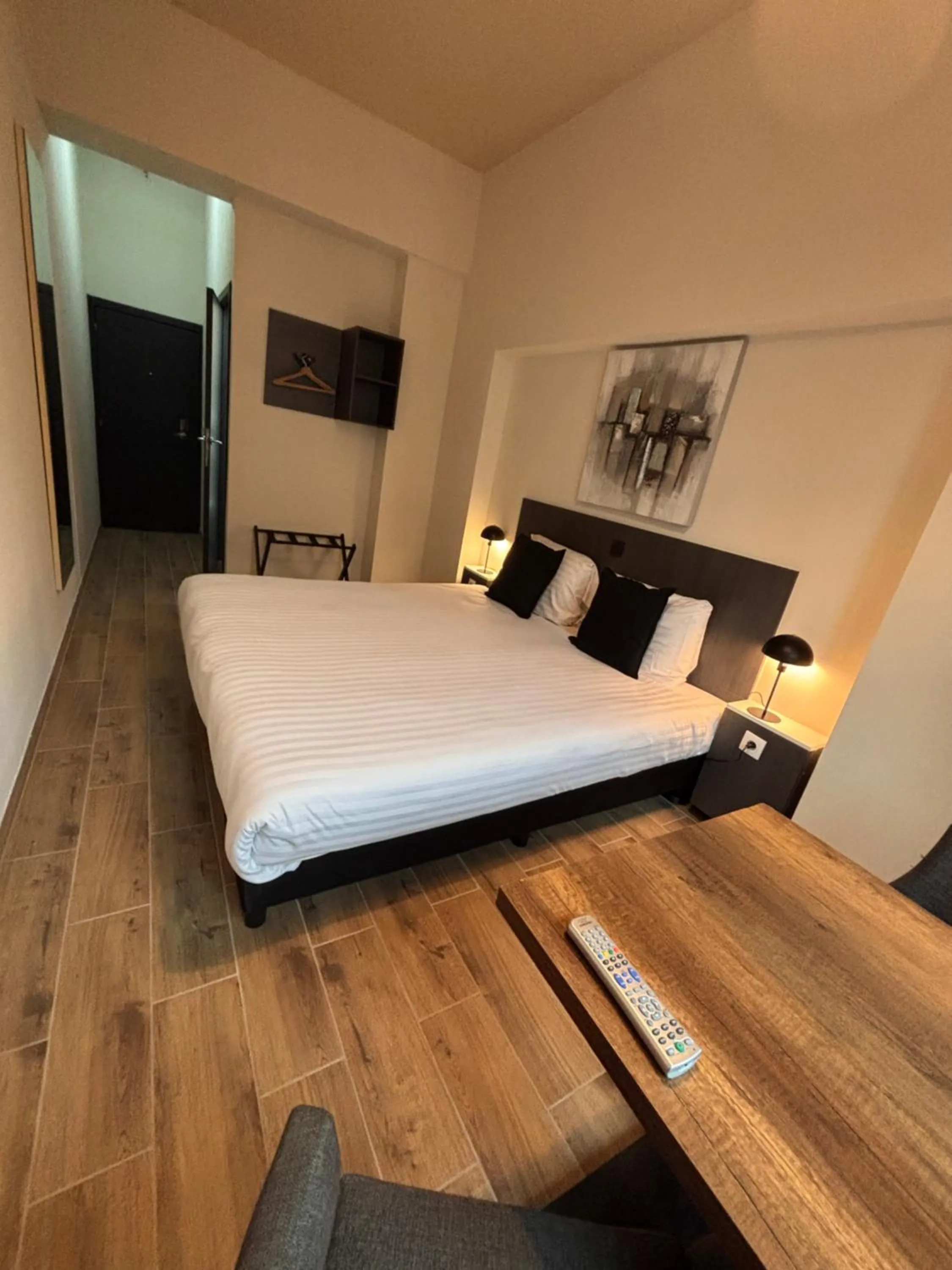 Property building, Bed in Hotel Aviation