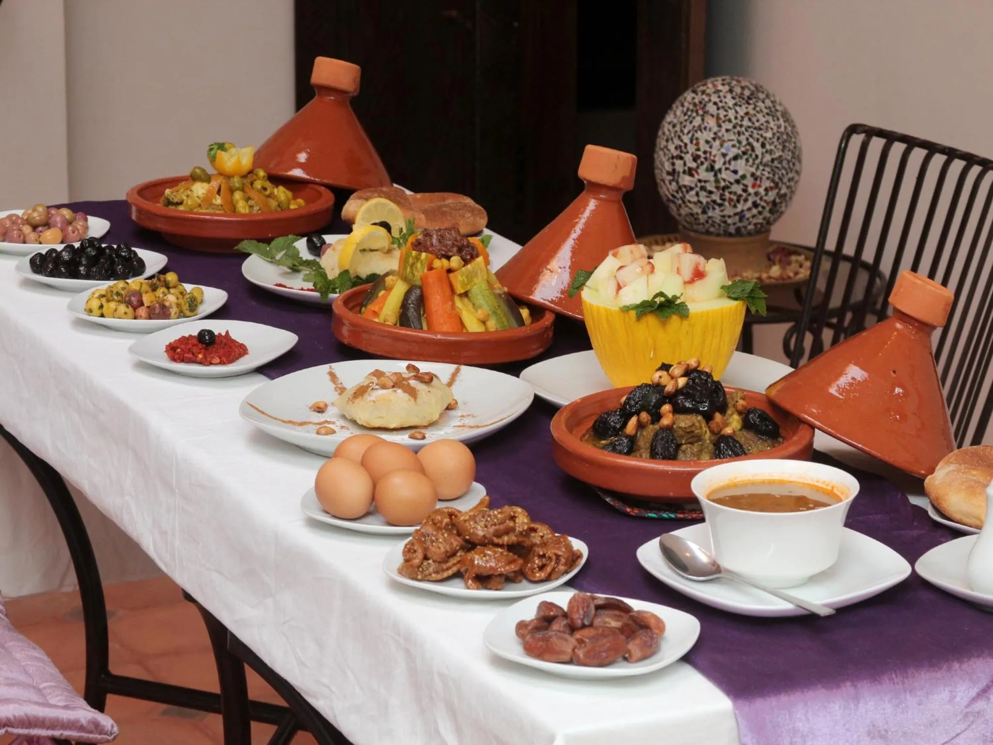 Food close-up in Riad De La Semaine