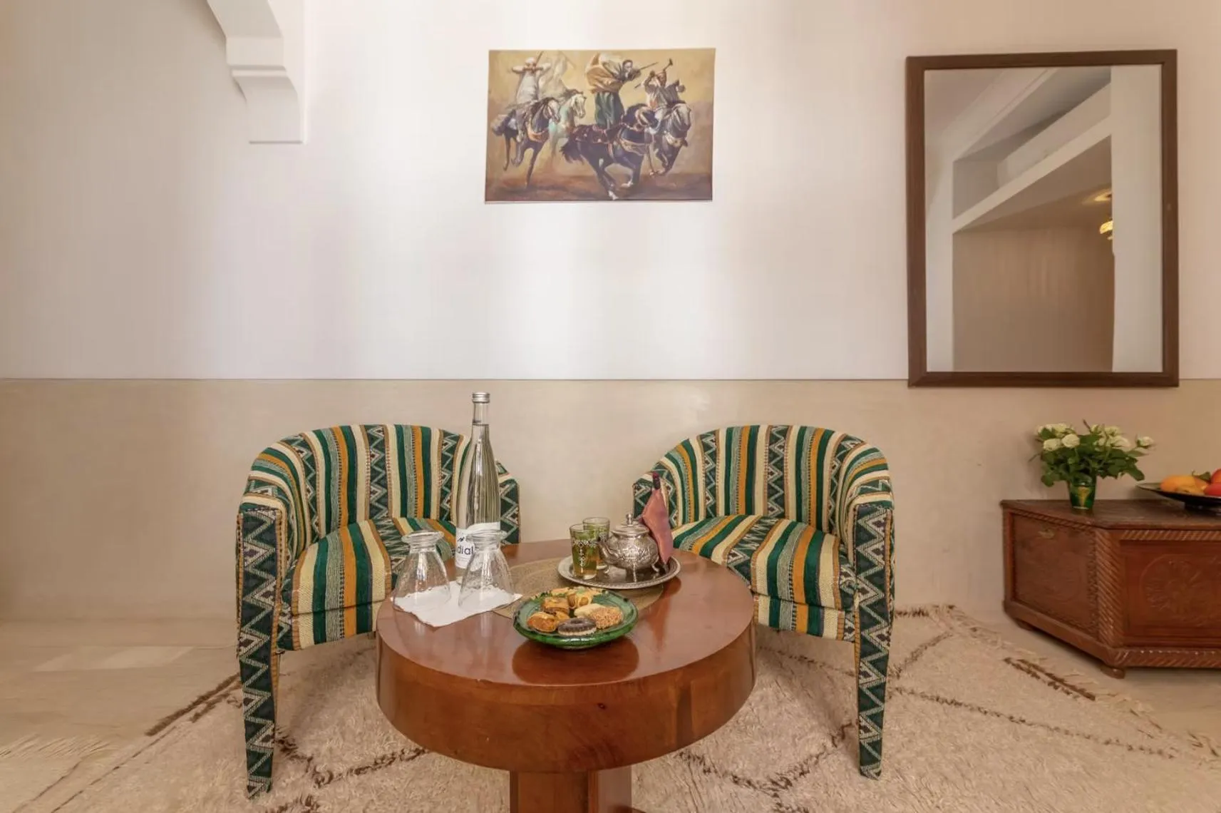 Dining area in Riad Kahena