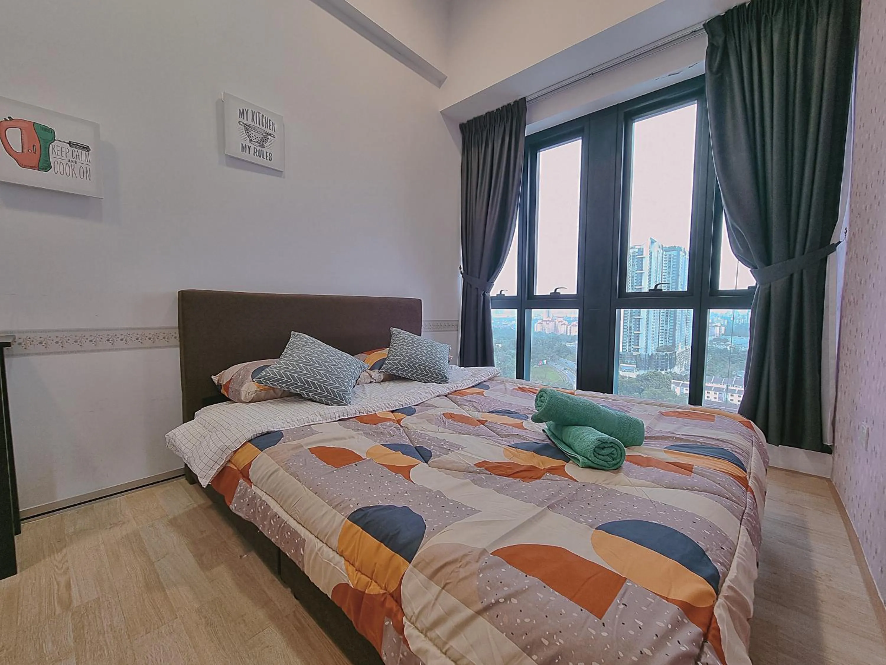 Bedroom, Bed in FREE Parking Revo Aurora I 2Bedroom l 5pax I Pavilion2