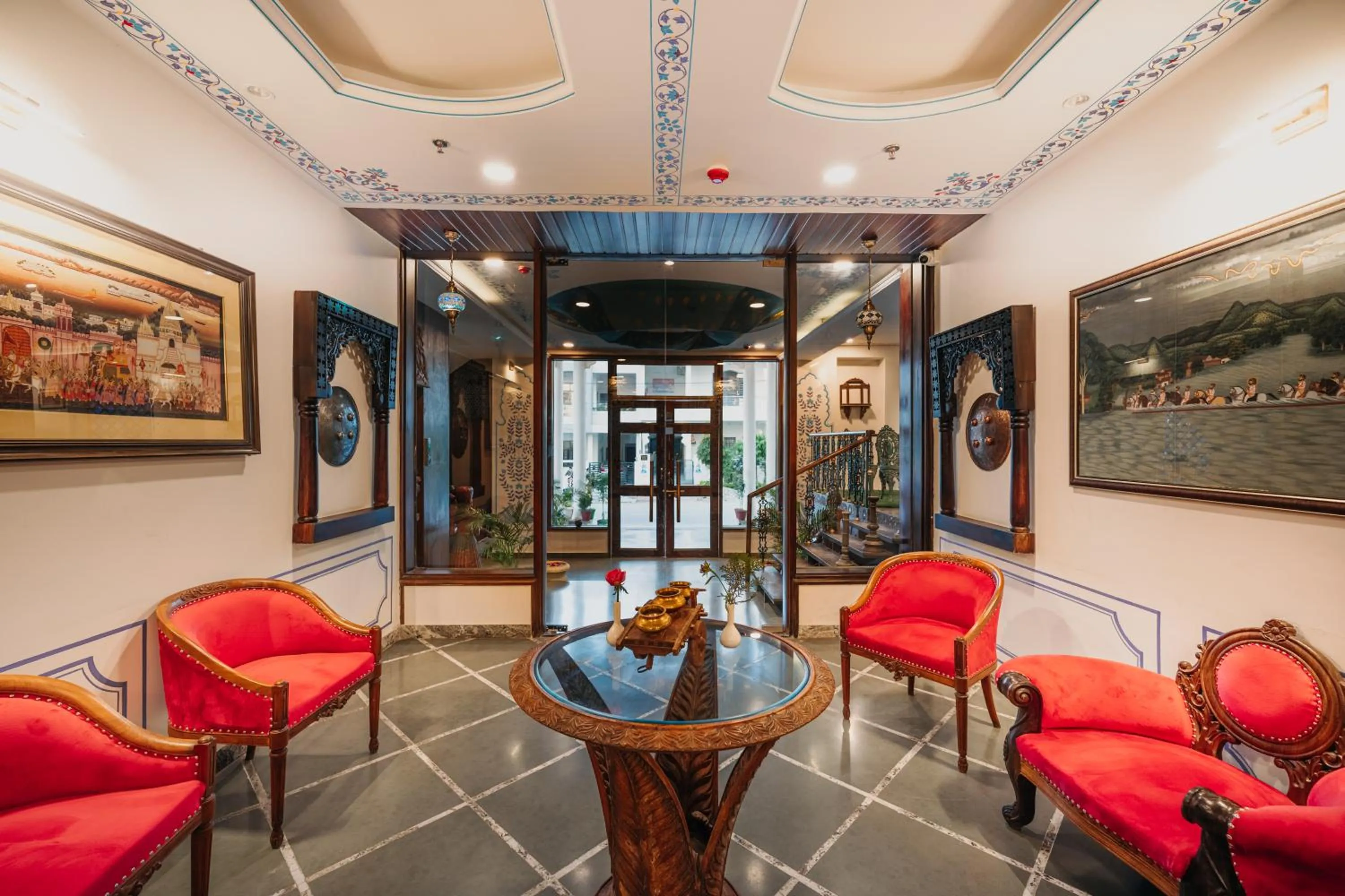 Seating area in The Chronicles - Near the Lake Pichola Udaipur