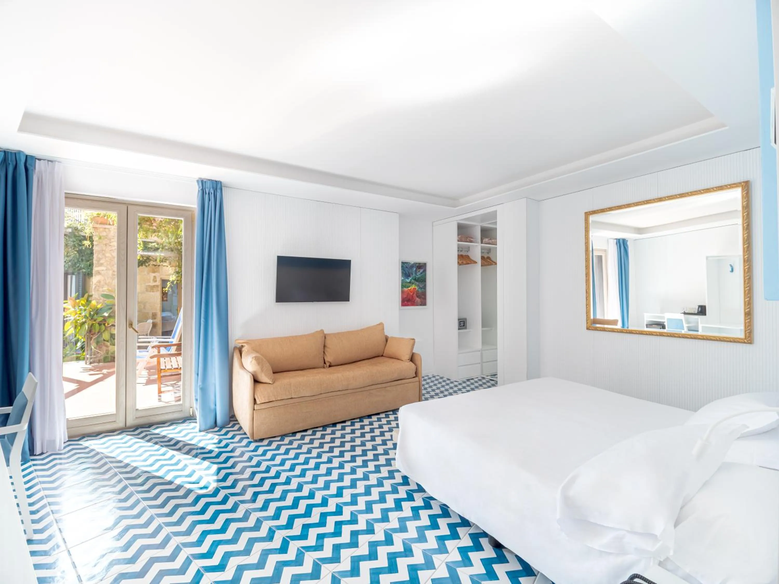 Bed in Hotel Cristina