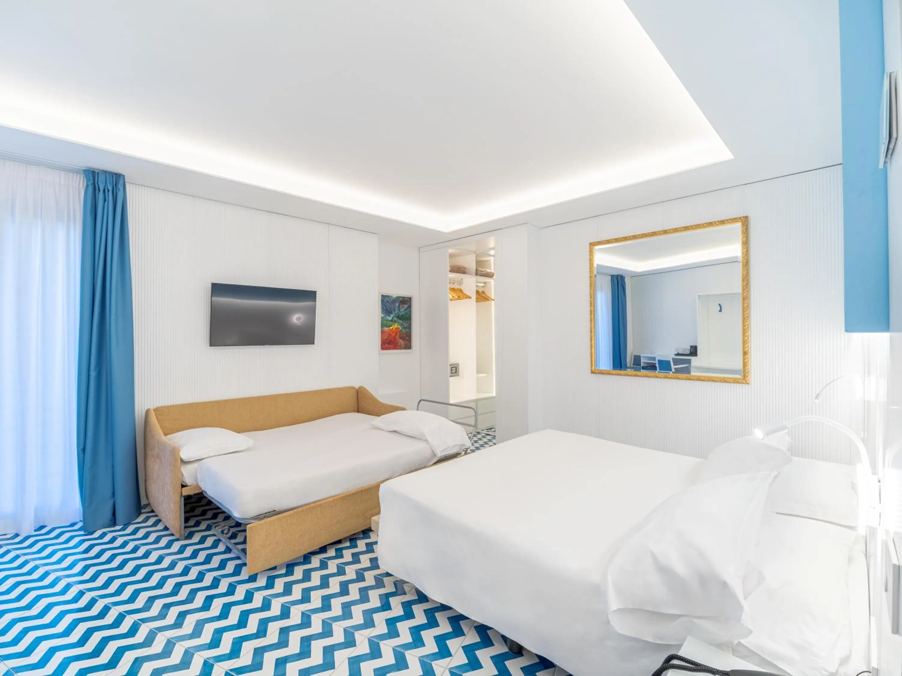 Bed in Hotel Cristina