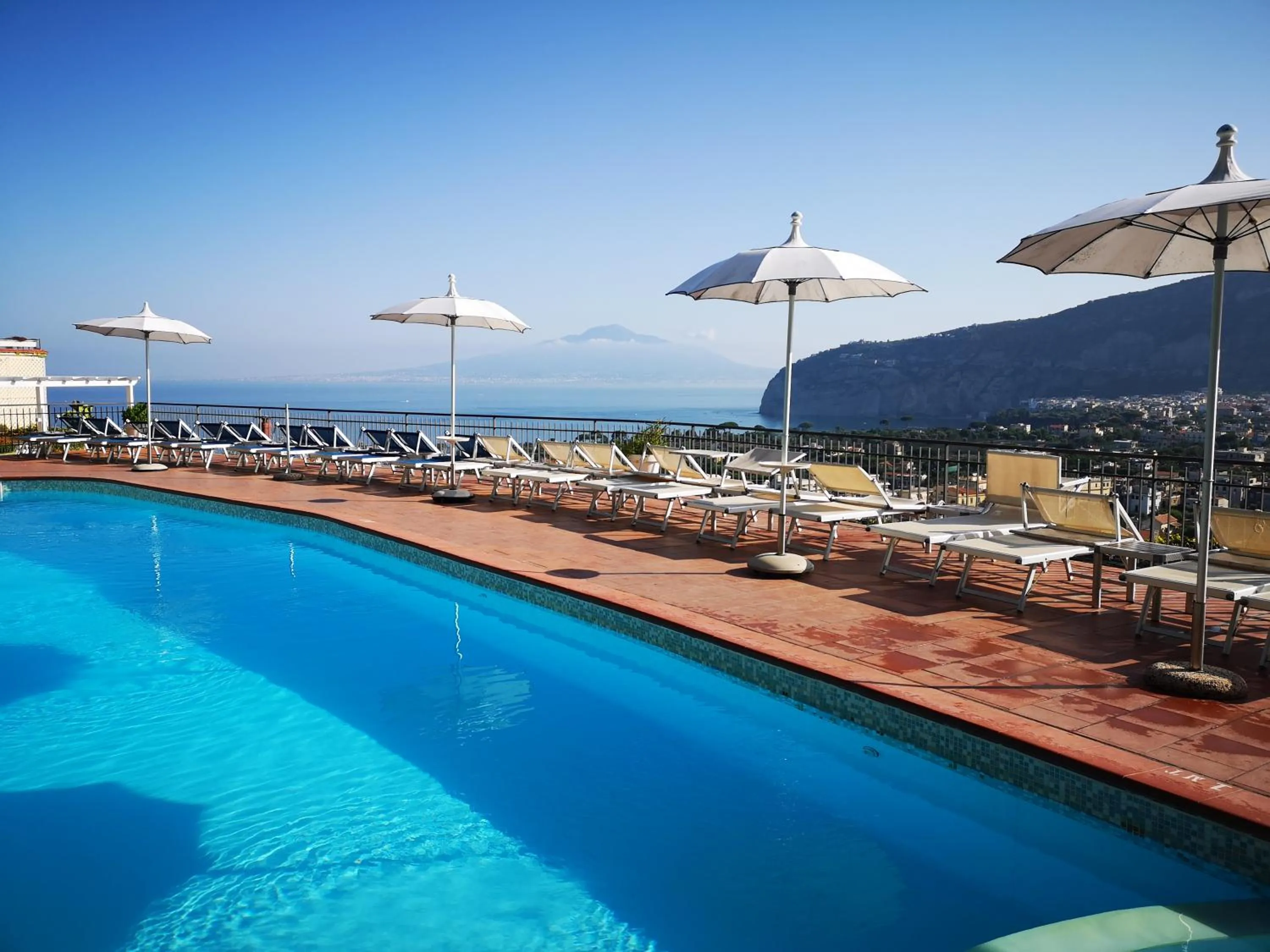 Pool view in Hotel Cristina