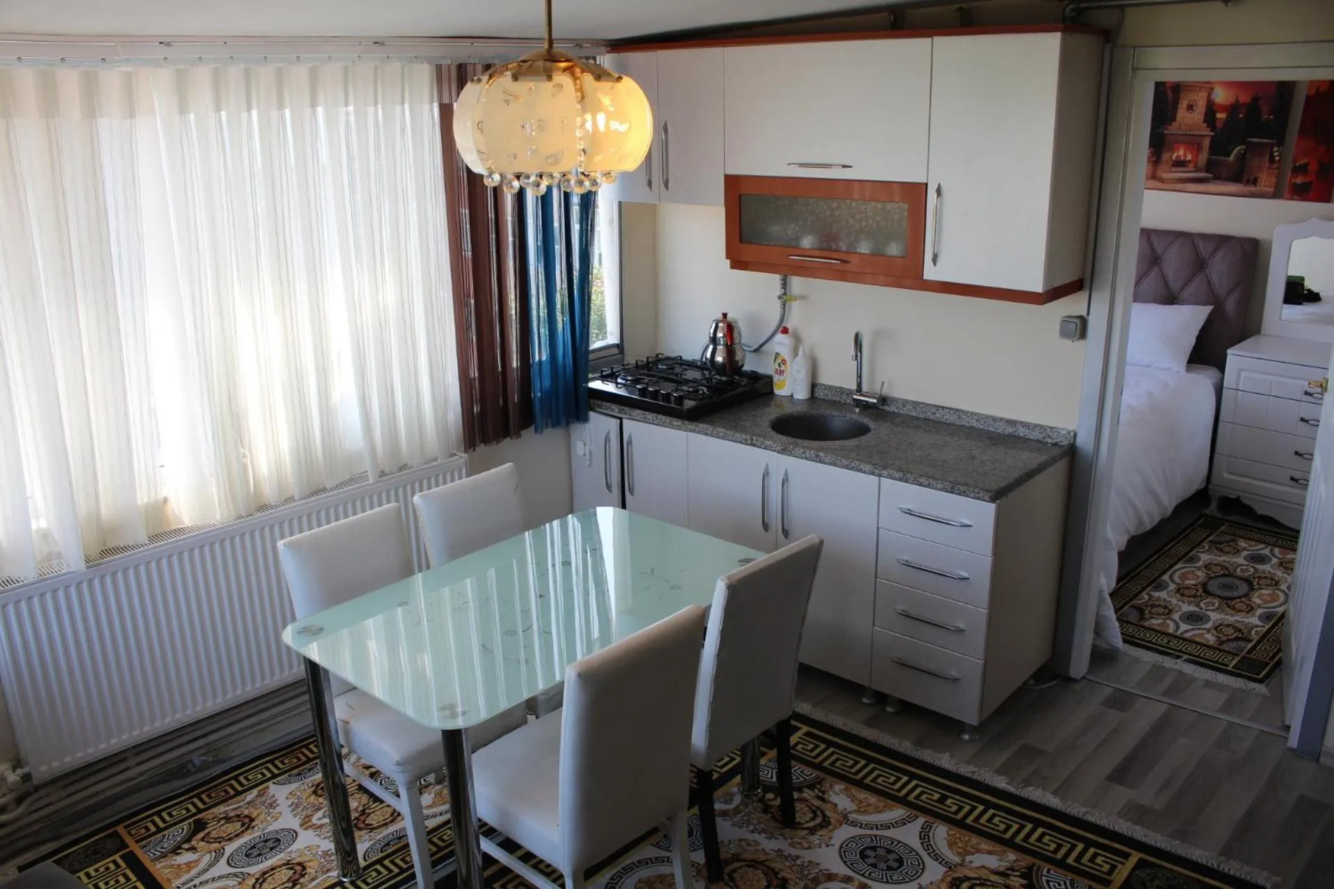 Kitchen or kitchenette in Apart La Mia