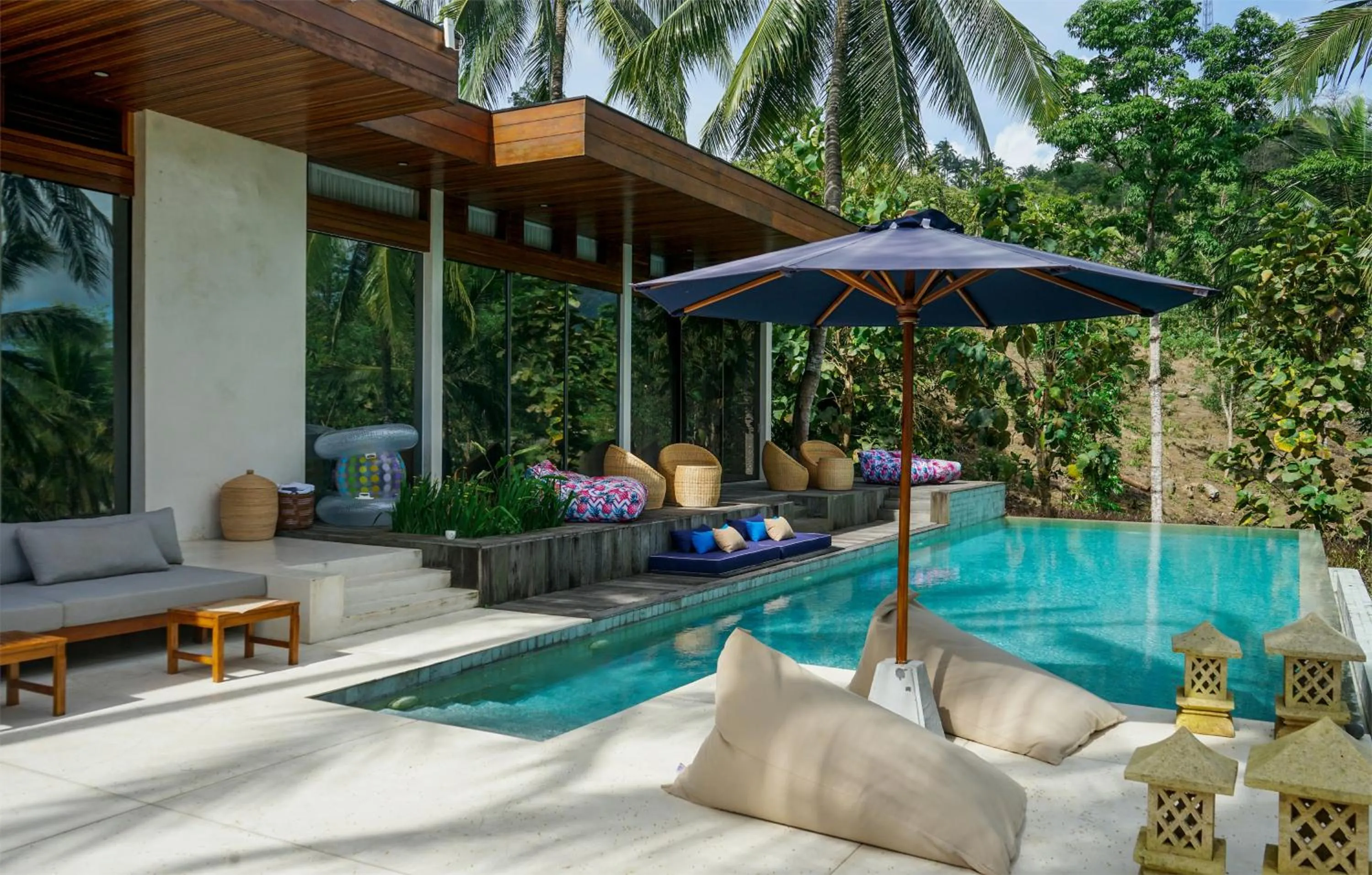 Swimming pool in EMHILL Estate Lombok