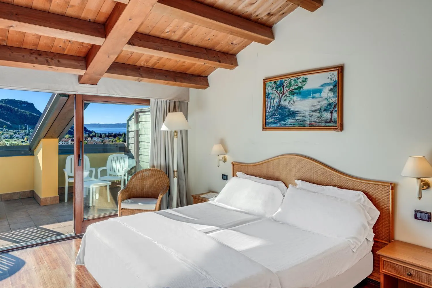 Bedroom, Bed in Poiano Garda Resort Hotel