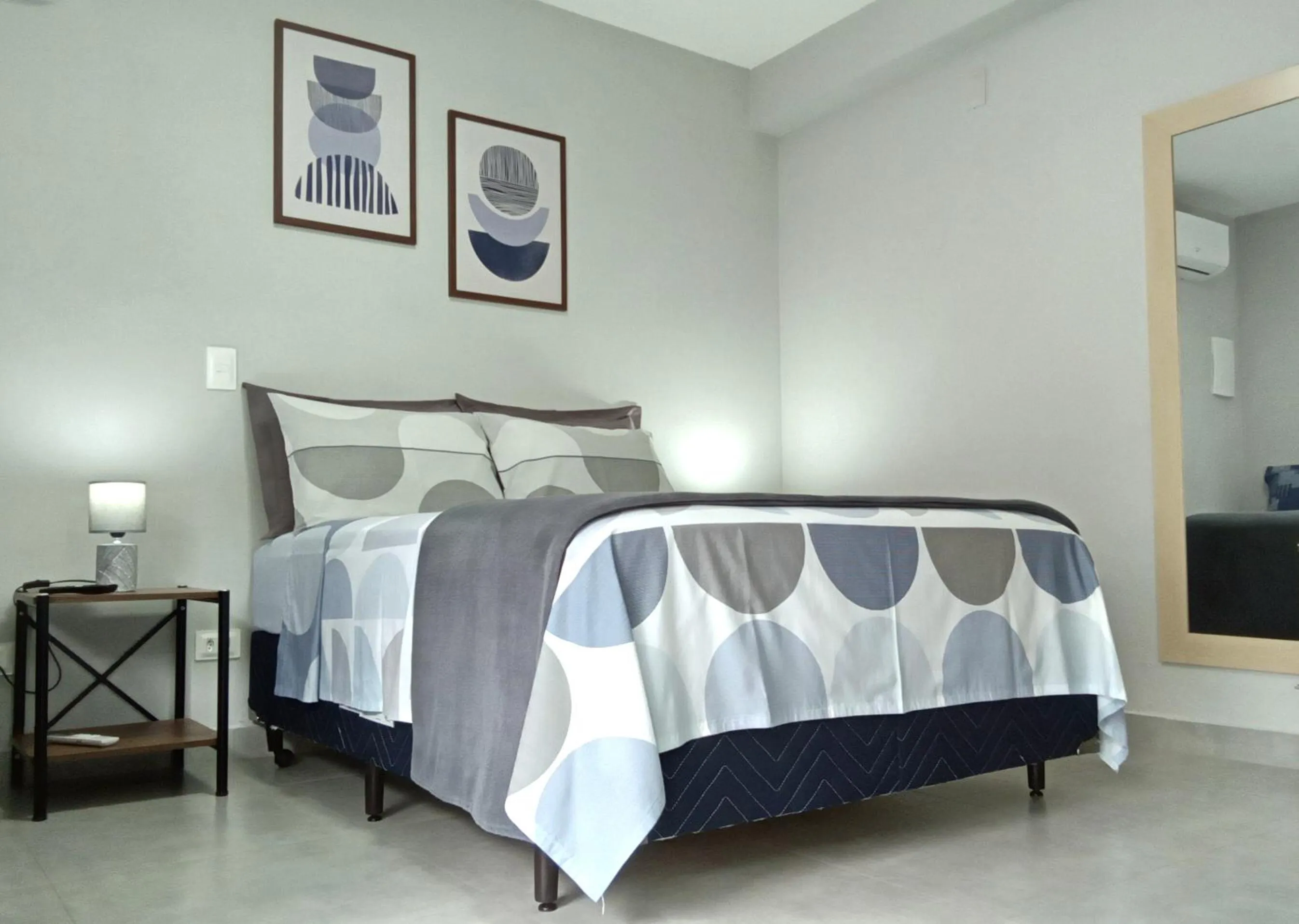 Bed in Suíte Ilhinha em condomínio na Praia do Perequê