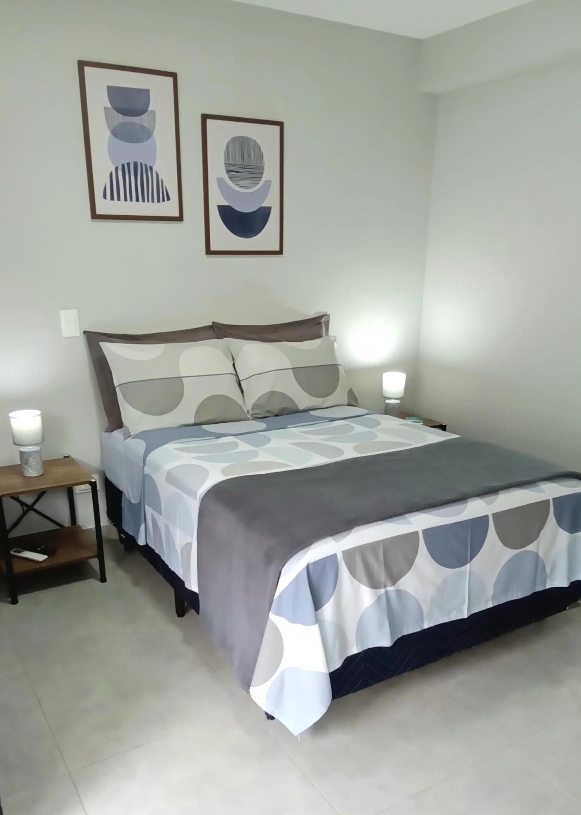 Bedroom in Suíte Ilhinha em condomínio na Praia do Perequê