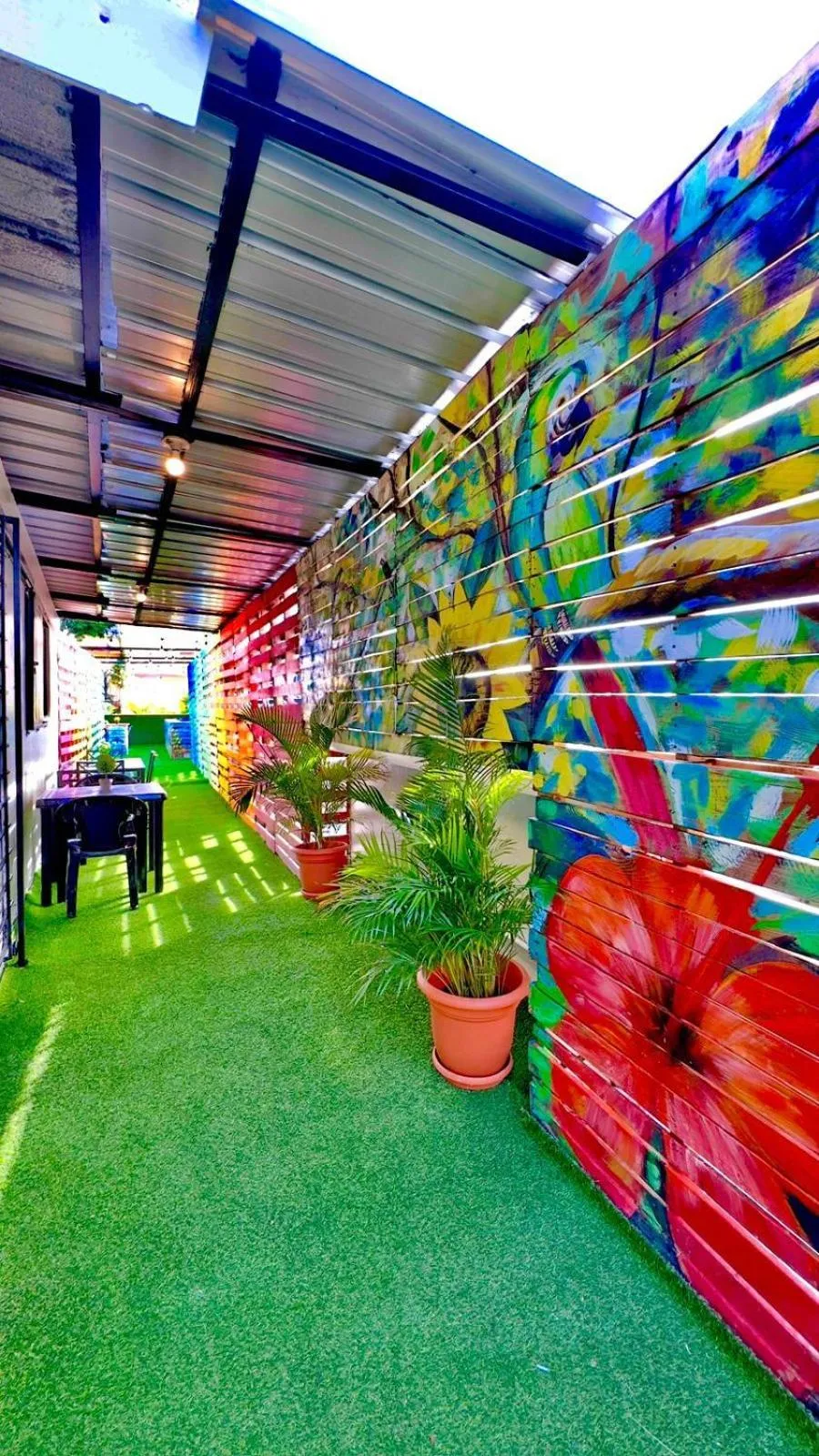 Garden in Hotel Tau Art Residence