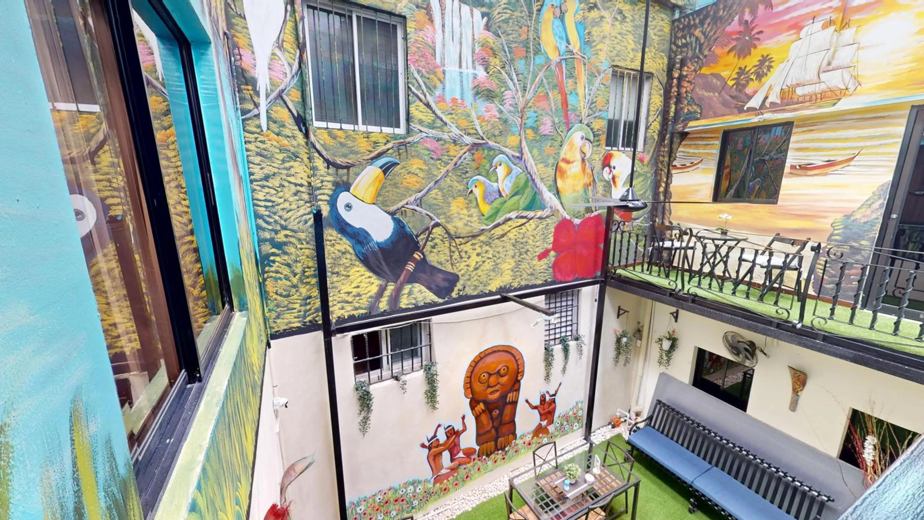 Garden view in Hotel Tau Art Residence