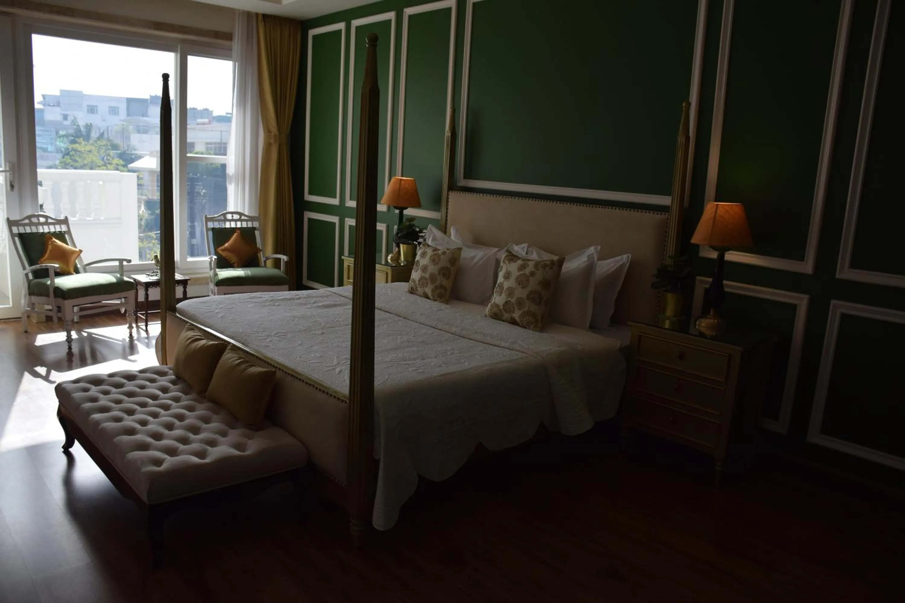 Bedroom, Bed in Dileep Kothi - A Royal Boutique Luxury Suites in Jaipur