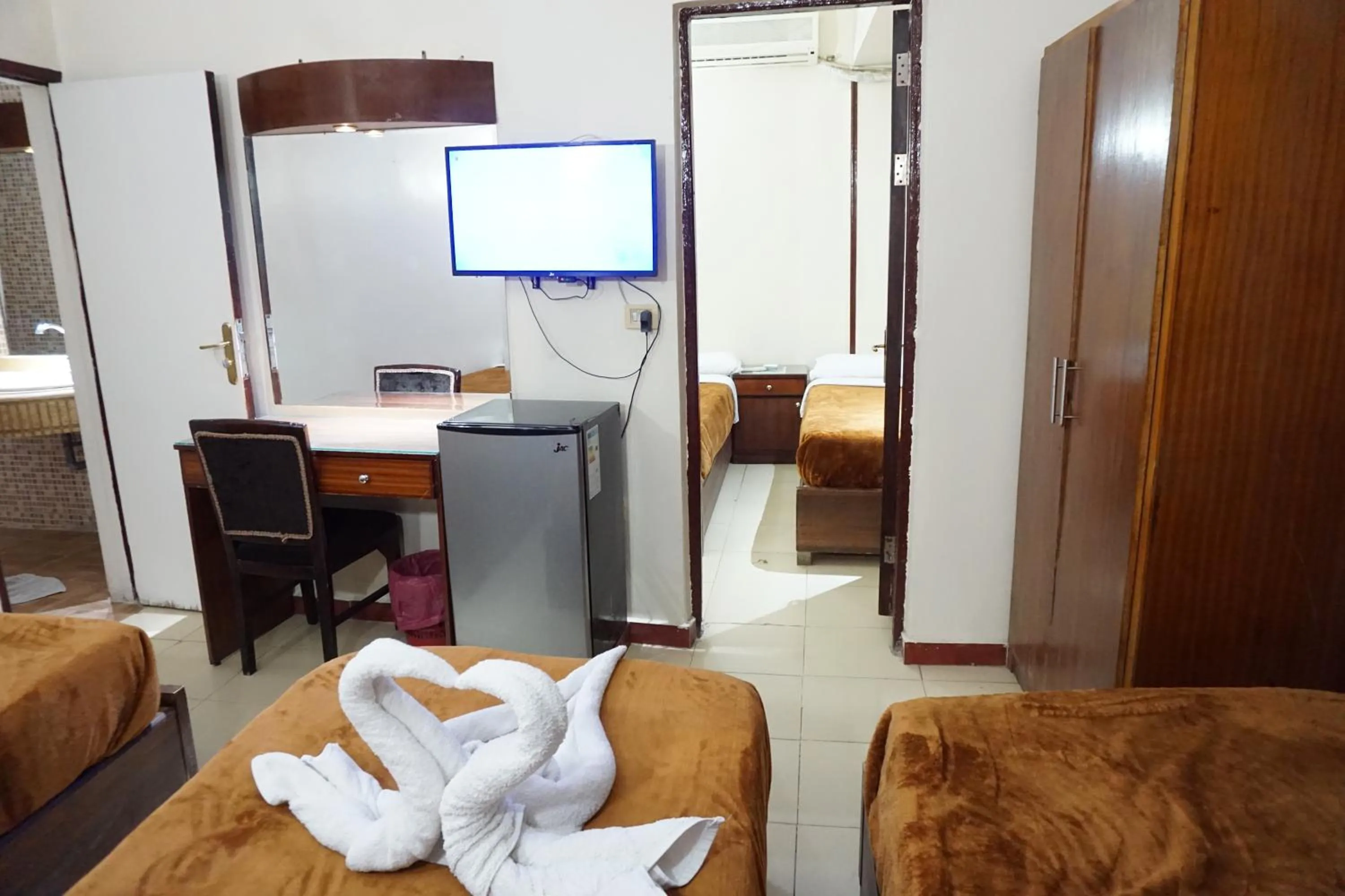 Bed in New Saint Catherine Hotel