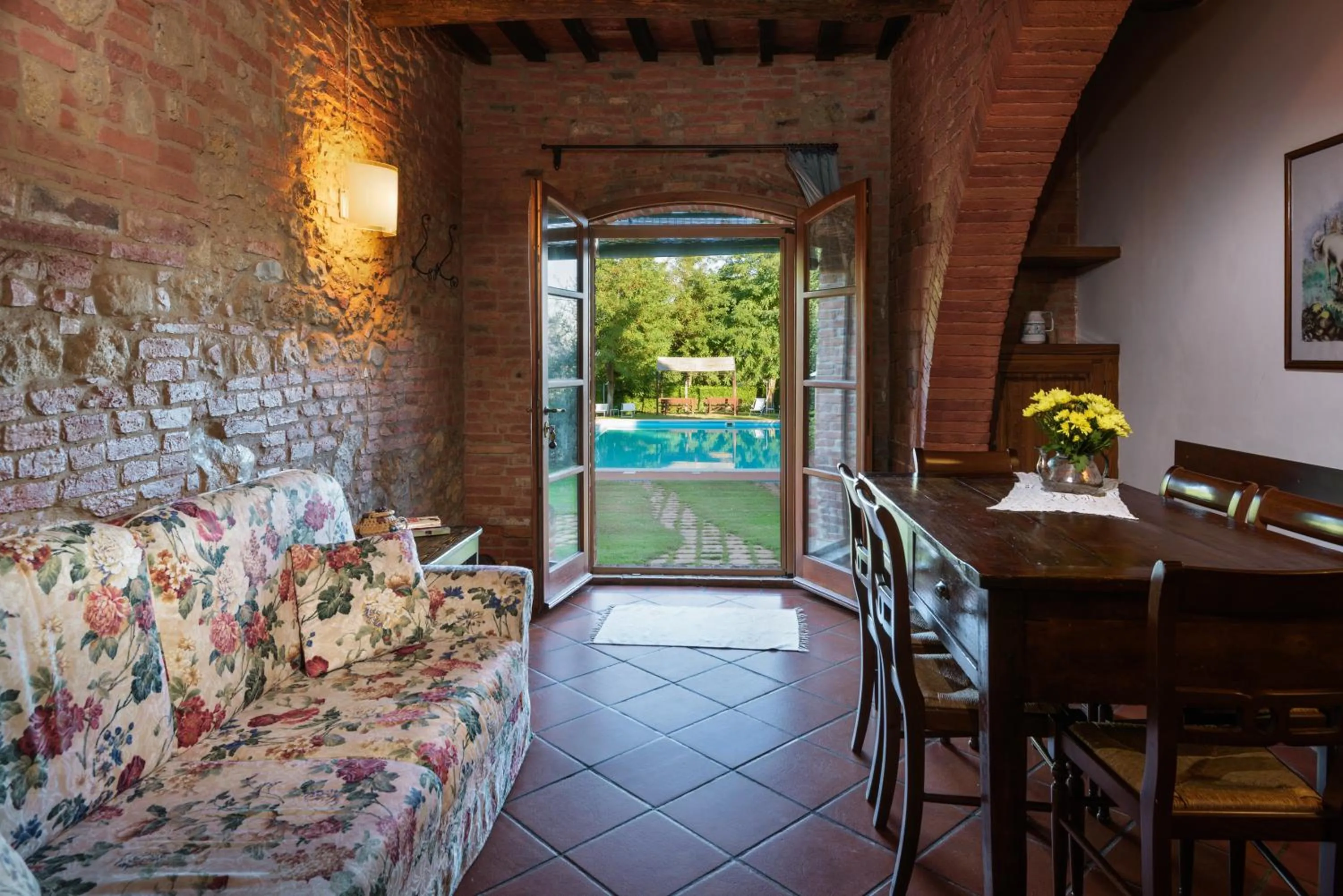 Dining area in La Casa Delle Querce