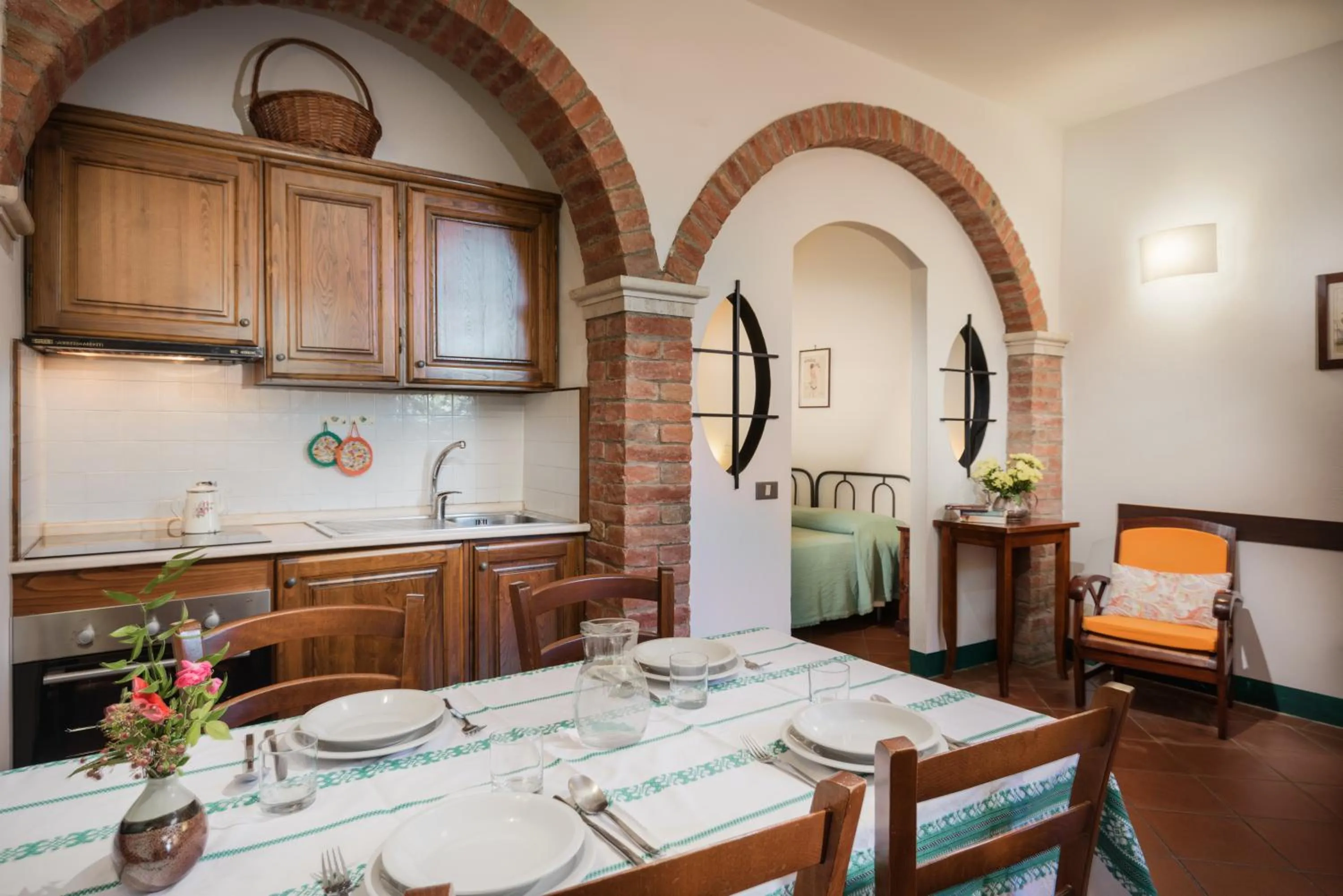 Dining area in La Casa Delle Querce
